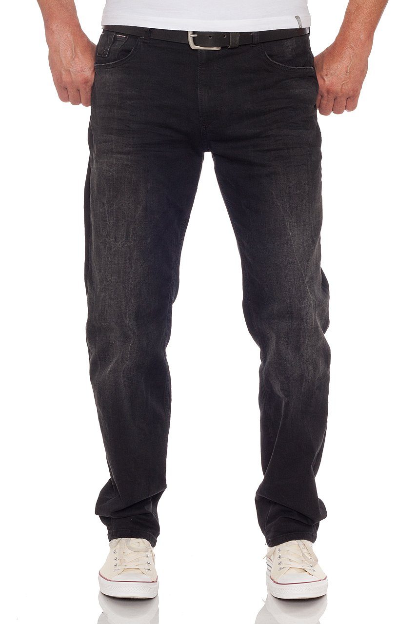 Miracle of Denim M.O.D Brunnera Slim Ricardo Straight-Jeans Black