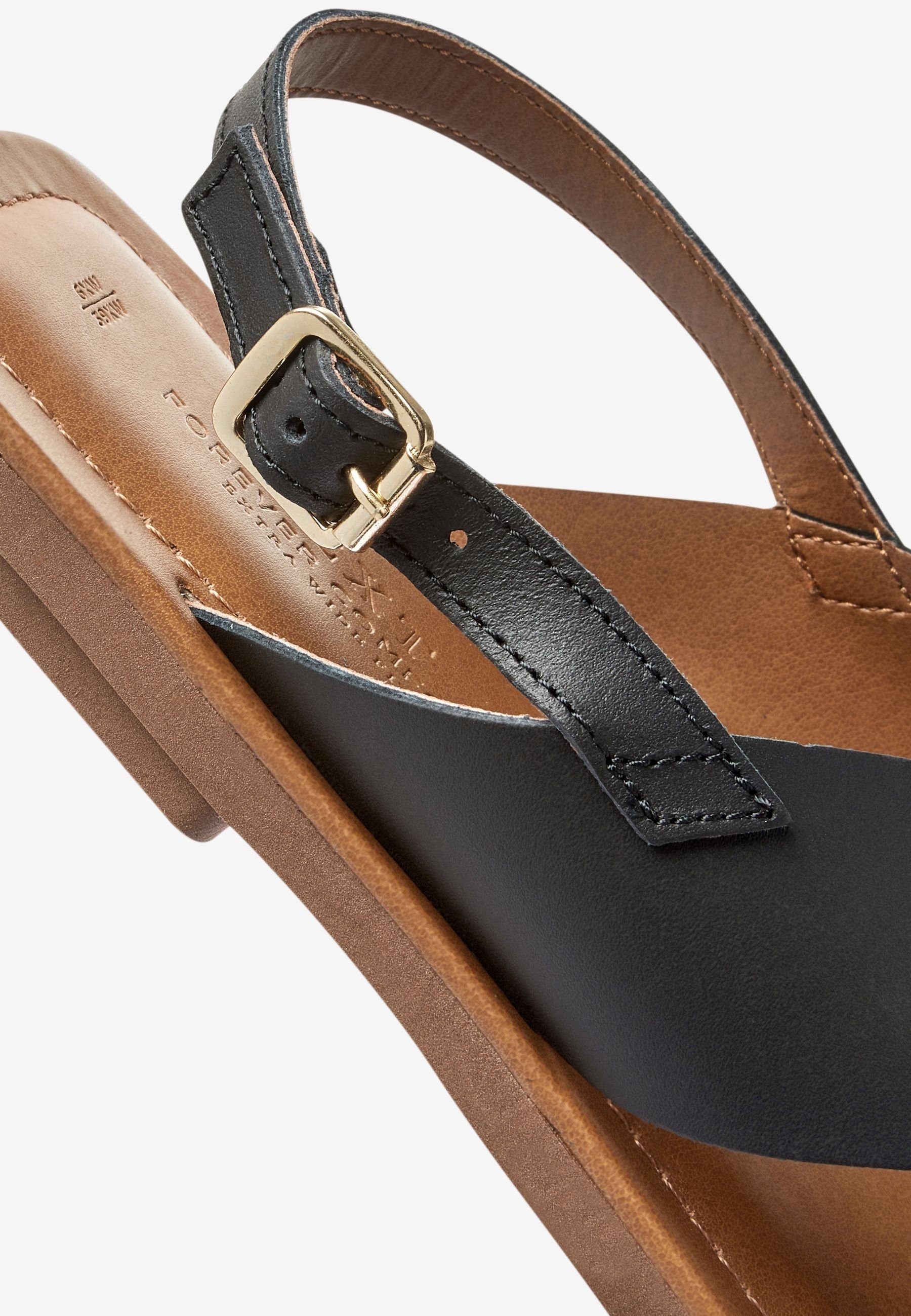 extra Black (1-tlg) aus Sandalen Next Forever Comfort® Leder, weit Sandale