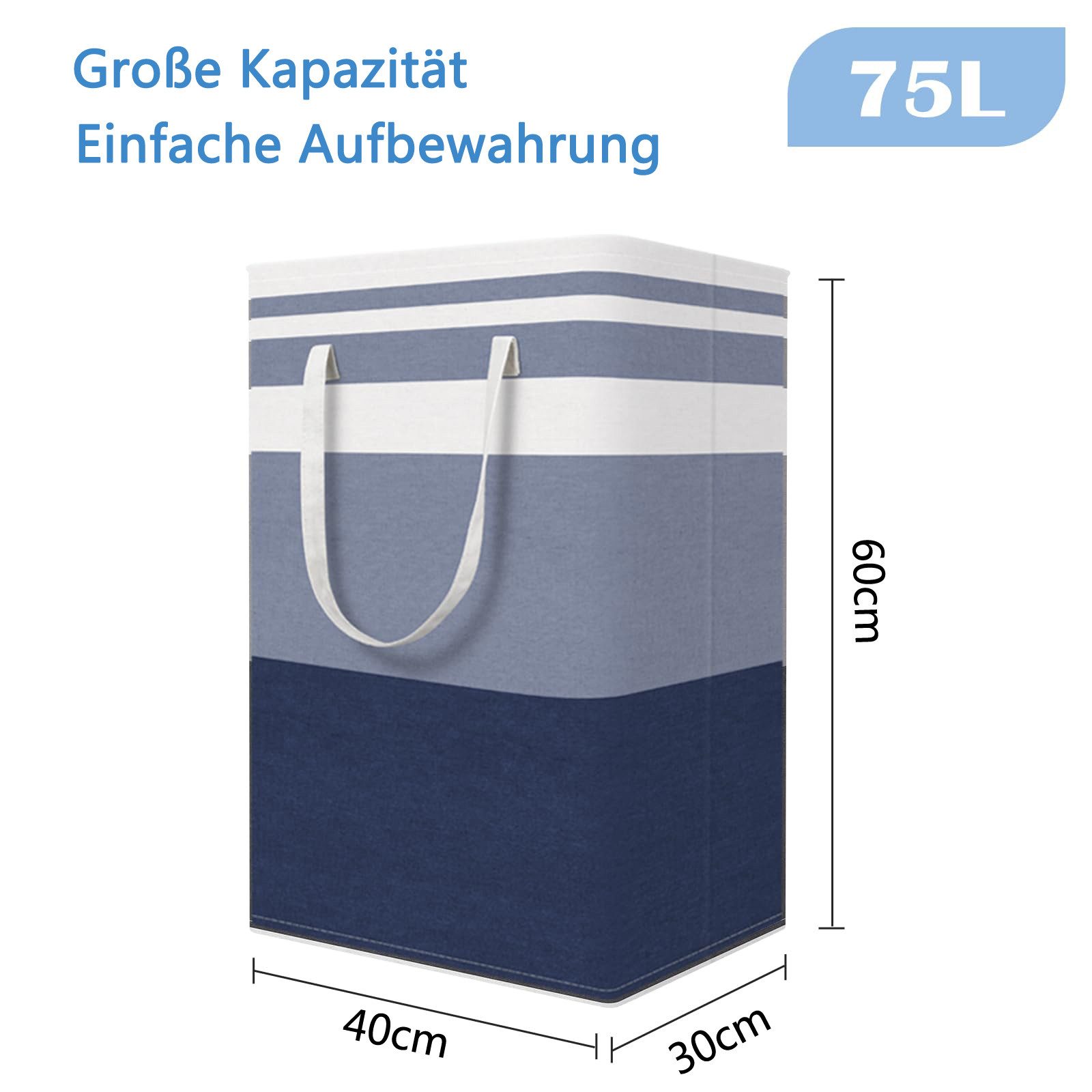 Coonoor Wäschekorb 1/2/3er Set, 75 L günstig online kaufen