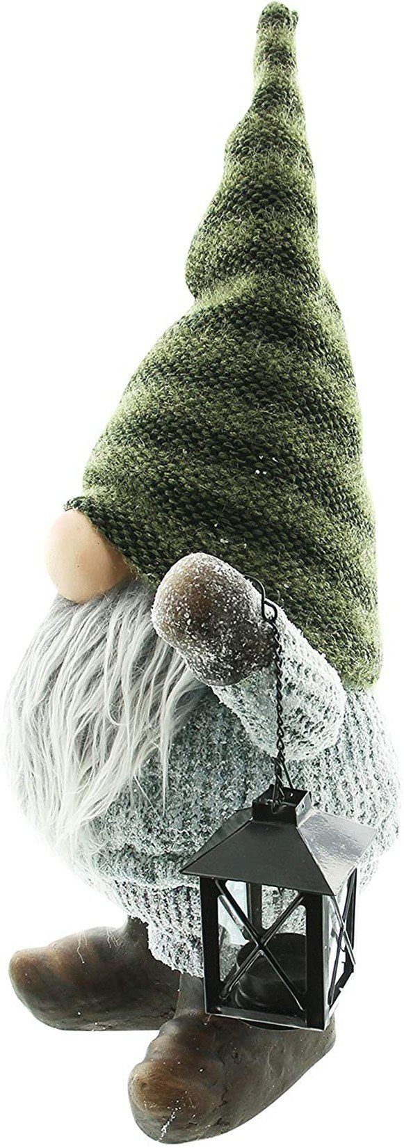 Home-trends24.de Wichtel Wichtel Zottelbart Laterne Teelicht-Halter Deko Figur Weihnachten – Bild 5 von 5