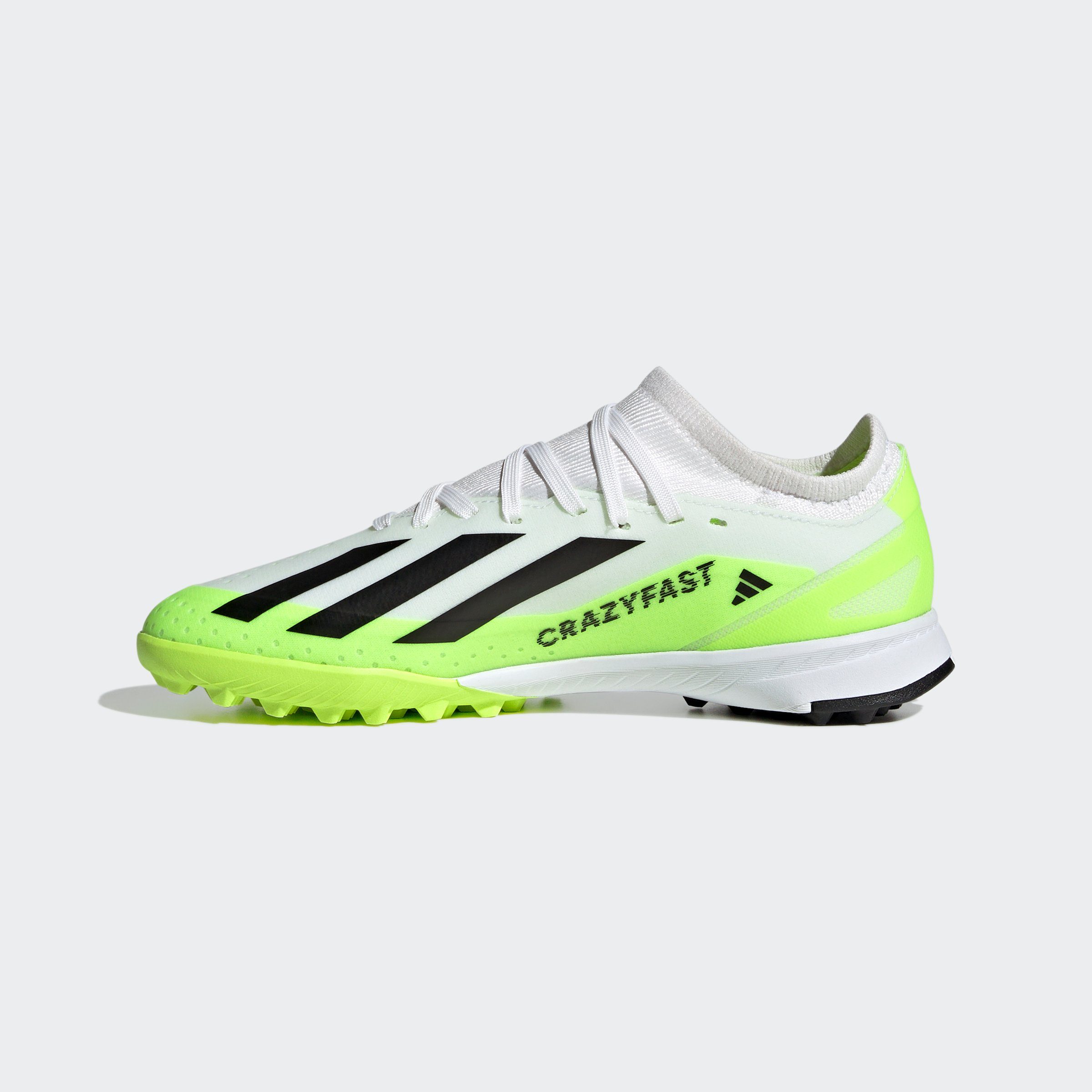 X TF J Performance adidas Fußballschuh weissschwarzgelb CRAZYFAST.3