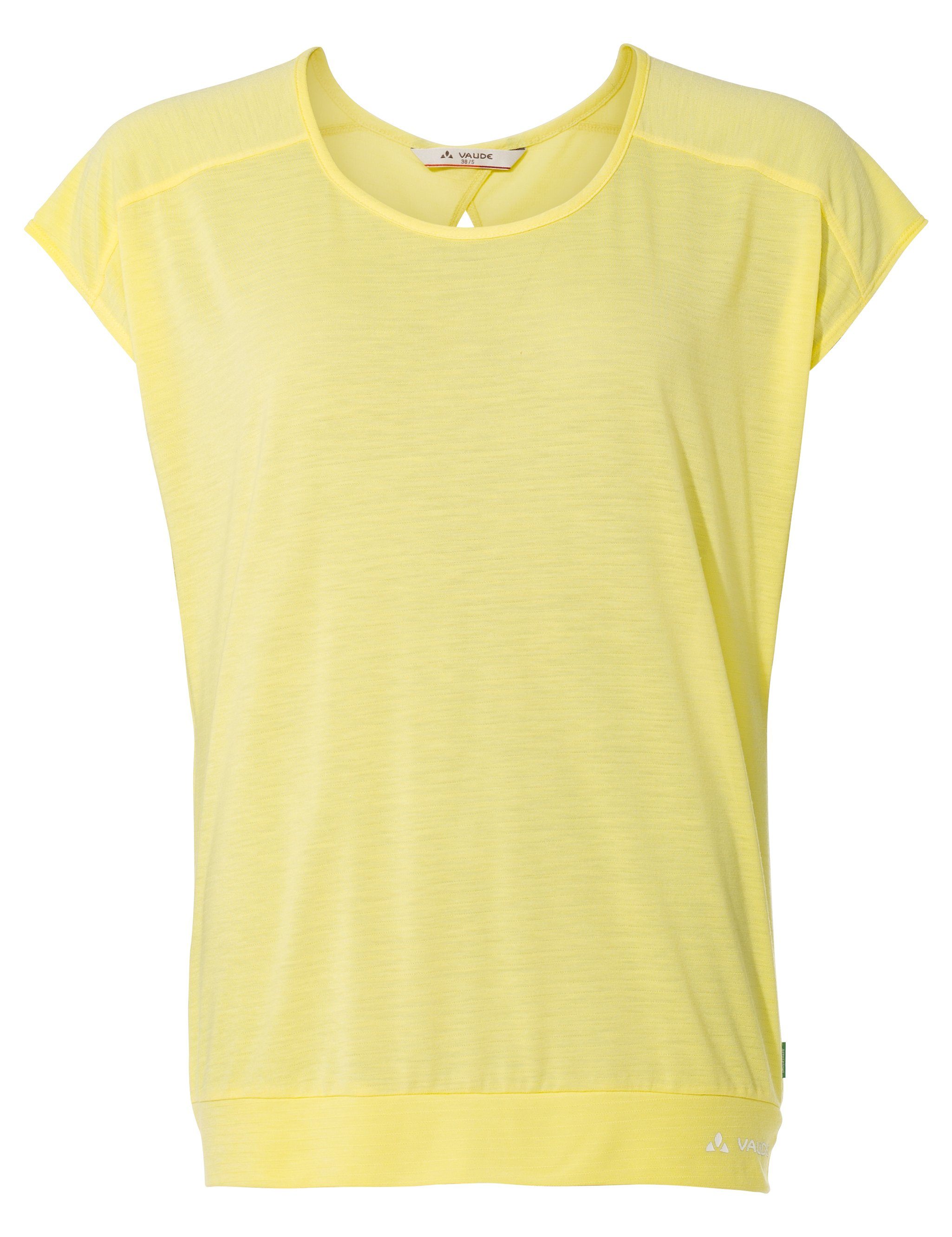 VAUDE T-Shirt Women's Skomer T-Shirt III (1-tlg) Grüner Knopf mimosa