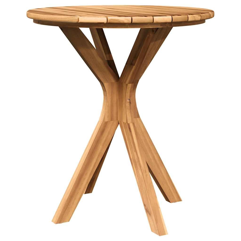 vidaXL Gartentisch Bistrotisch Braun 70 x 70 x 75 cm -Massivholz (1-St)