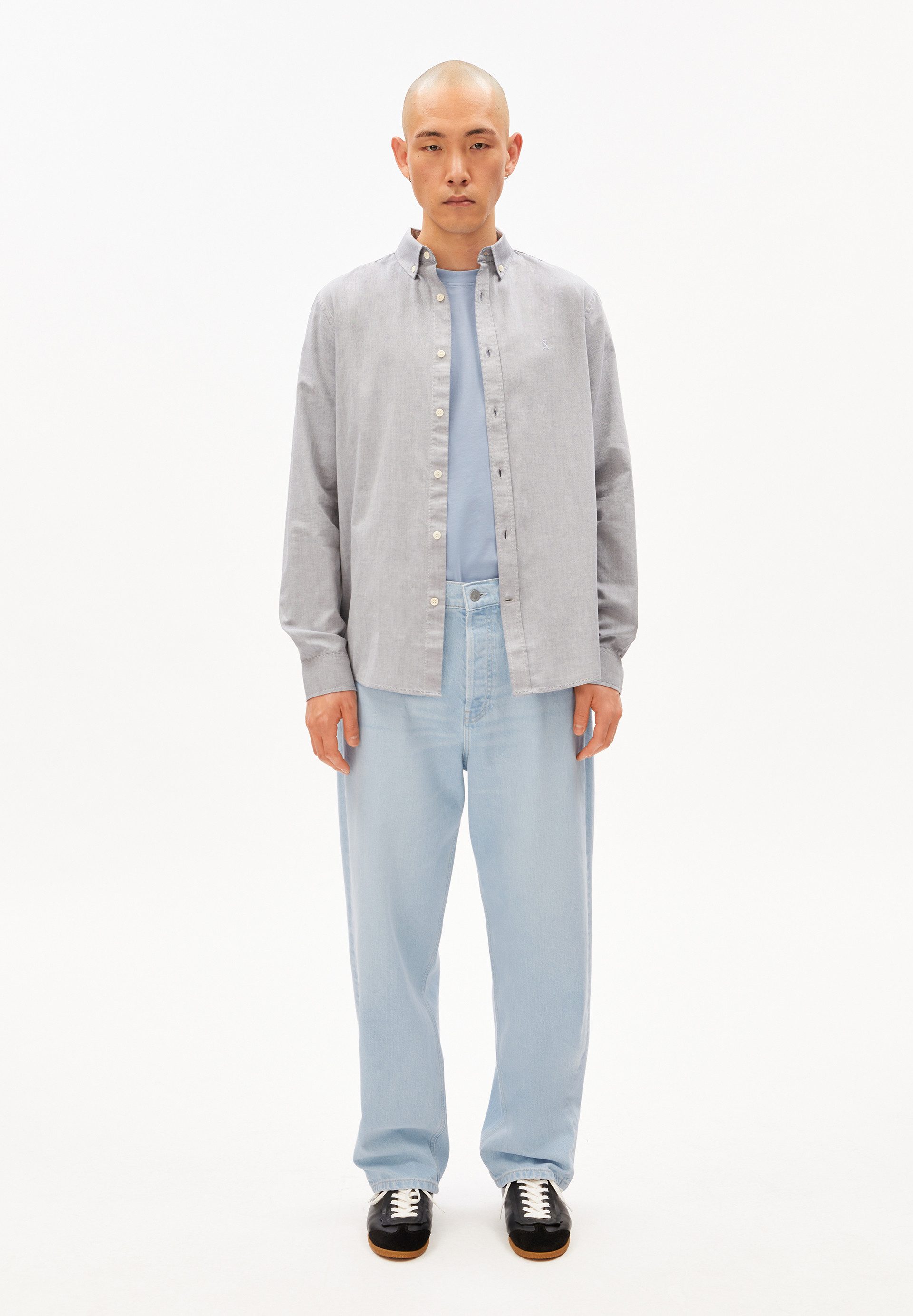 Armedangels Langarmhemd QUAASA Hemd aus Bio-Baumwolle (1-tlg., Regular Fit) Regular Fit
