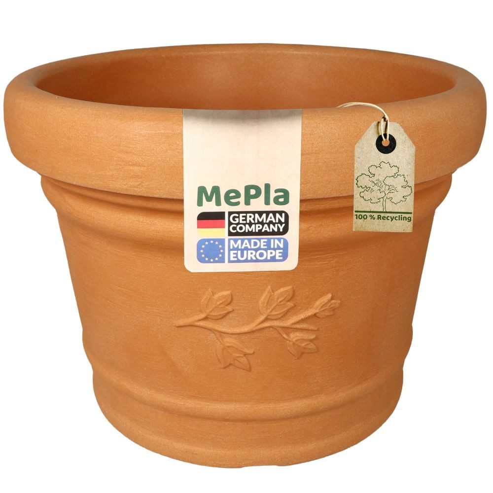 Heimwerkercenter Blumentopf MePla Blumentopf Palermo ø30 cm, Terra, frostfester Kunstoff