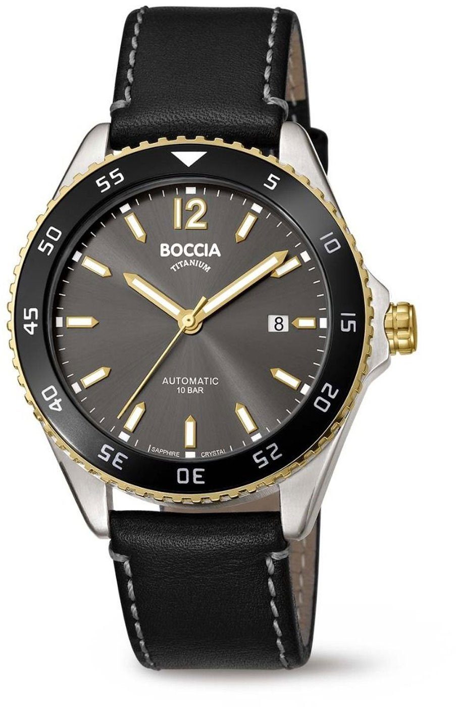 Boccia Orologio Classico Uomo 3653-02 - Cassa In Titanio 42mm, Quadrante Verde, Vetro Zaffiro, Quarzo, 10 ATM - 2