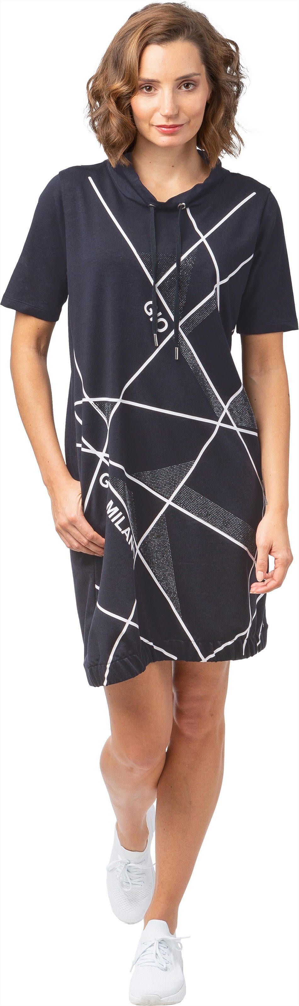 Gio Milano Shirtkleid Kleid mit abstraktem günstig online kaufen