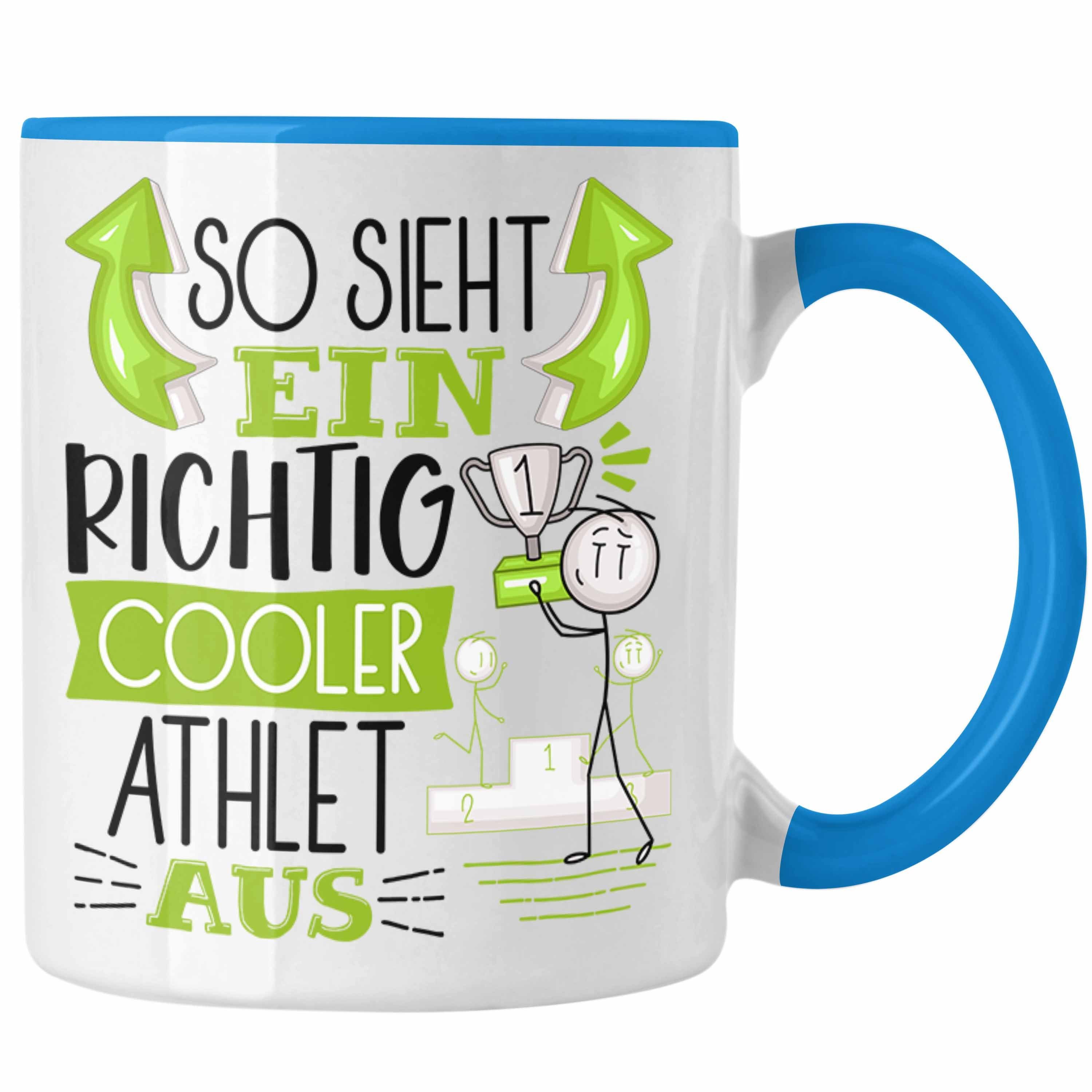 RIchtig Tasse Tasse Geschenk Athlet Athlet Cooler Trendation Geschenki Ein So Aus Blau Sieht