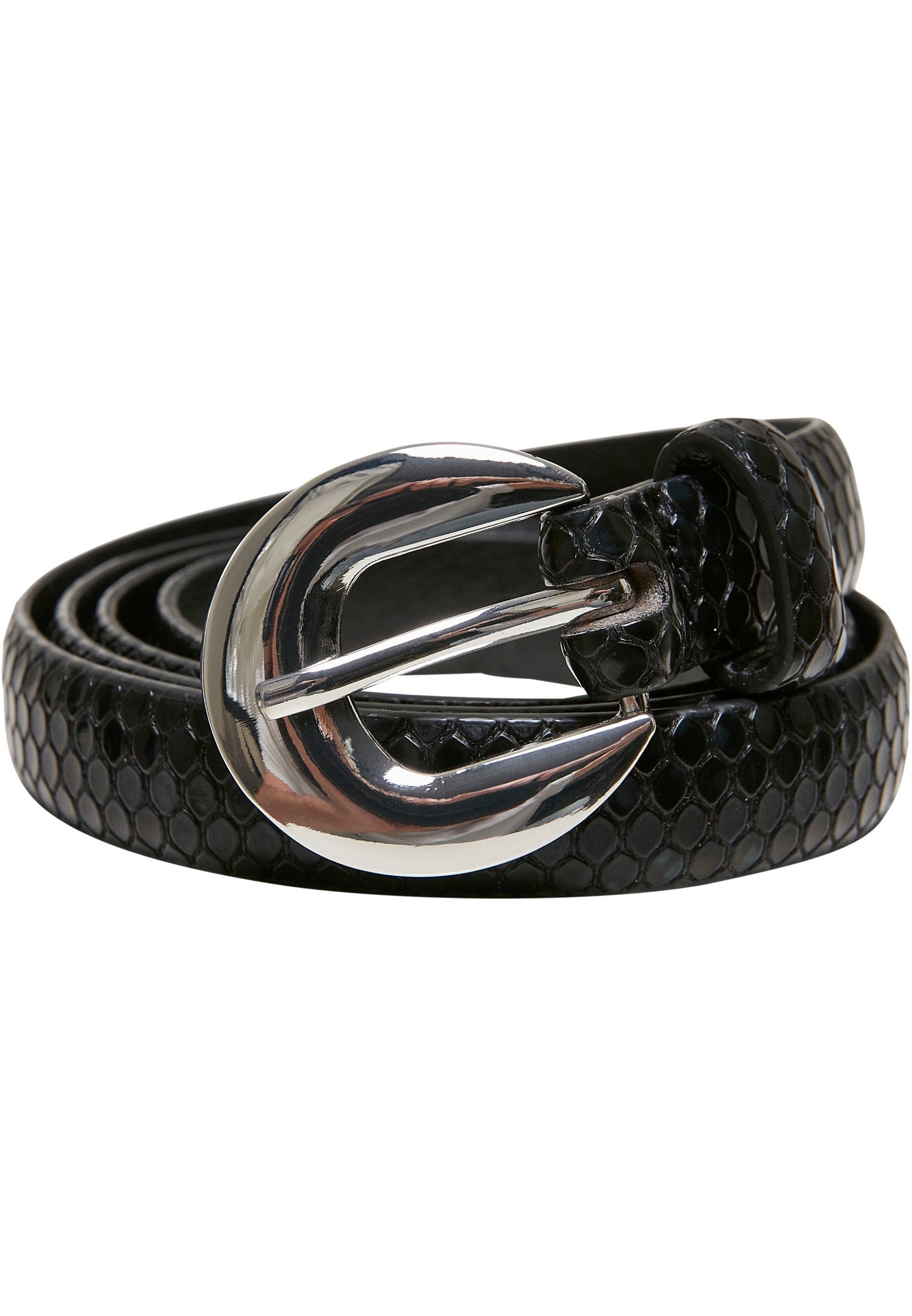 URBAN CLASSICS Hüftgürtel Accessoires Snake Synthetic Leather Ladies Belt schwarz