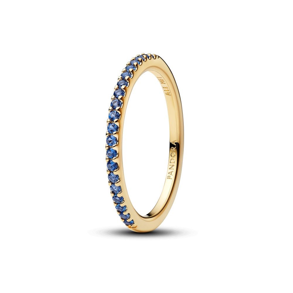 Pandora Fingerring Pandora Timeless Funkelnder blauer Ring 162999C02-54 (1-tlg)