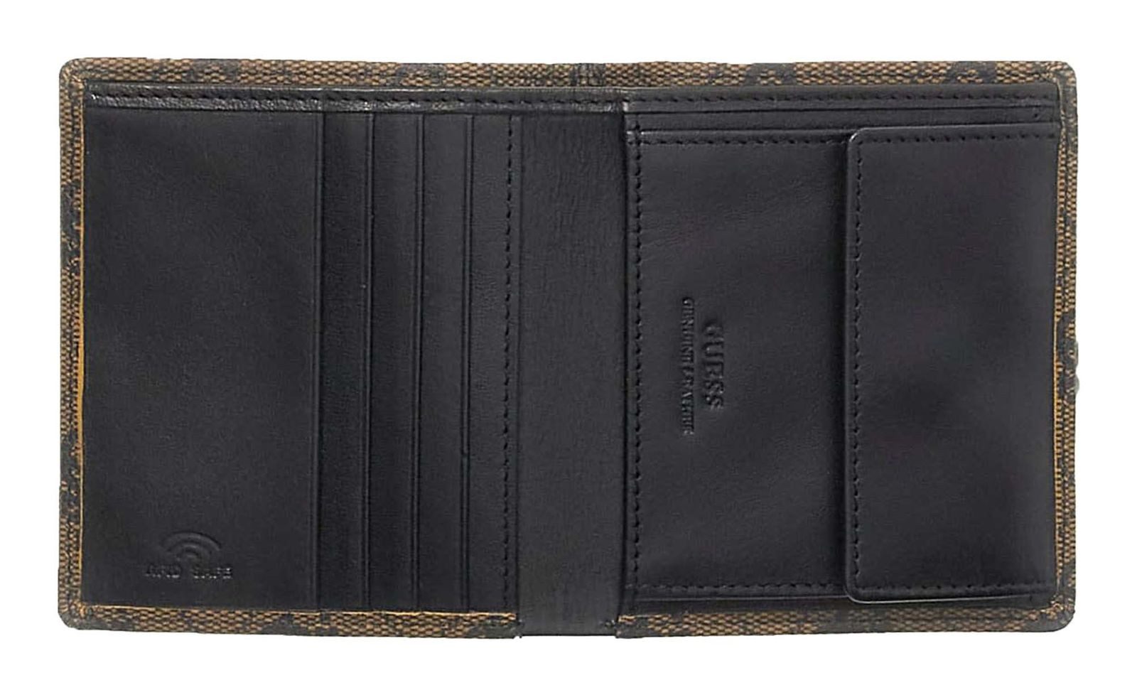 Guess Geldbörse Small Billfold Wallet With Coinpocket, aus echtem Leder