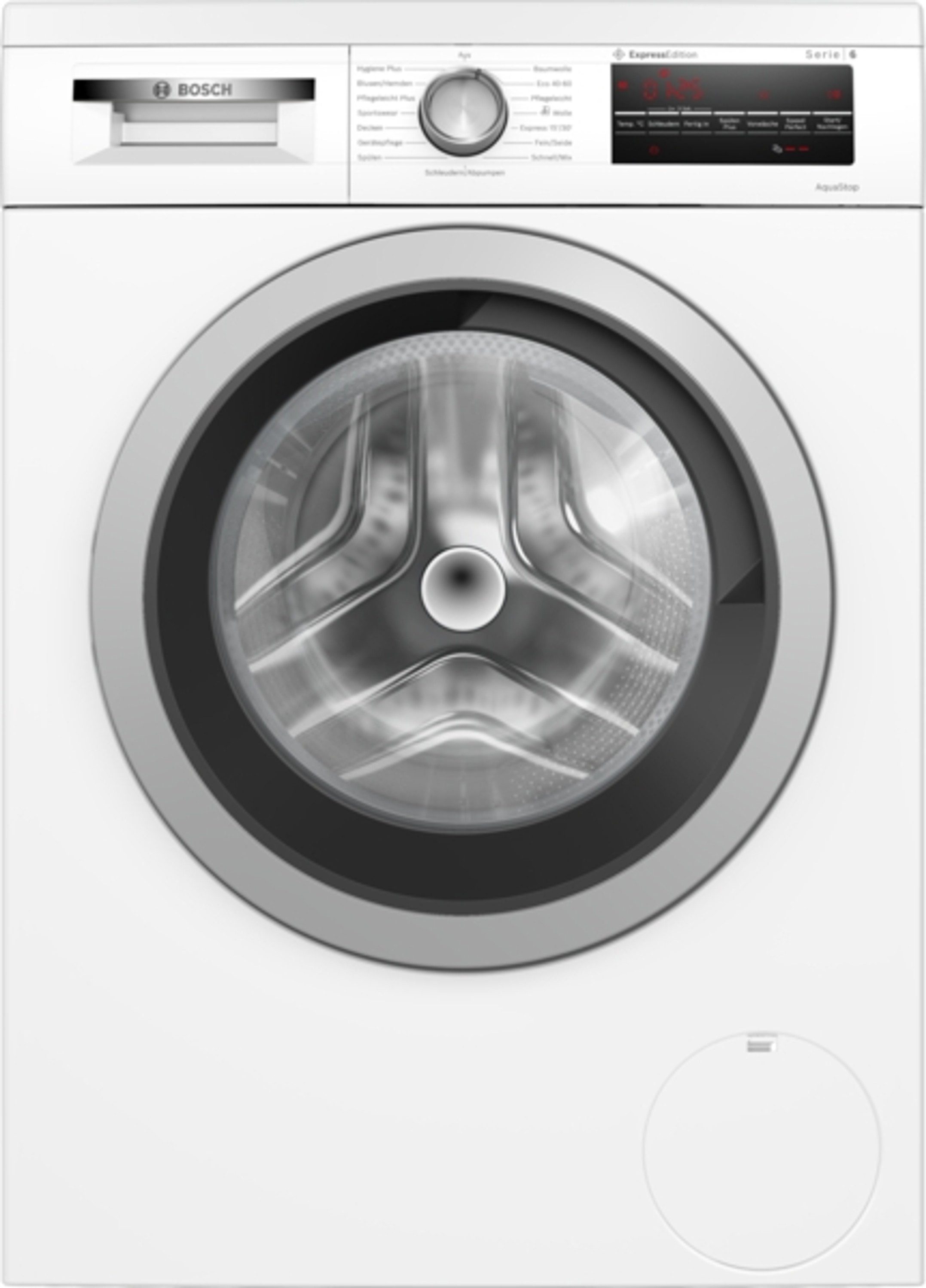 BOSCH Waschmaschine Serie 6 WUU28TH1, 8 kg, 1400 U/min, Eco Silence Drive, AquaStop, Nachlegefunktion