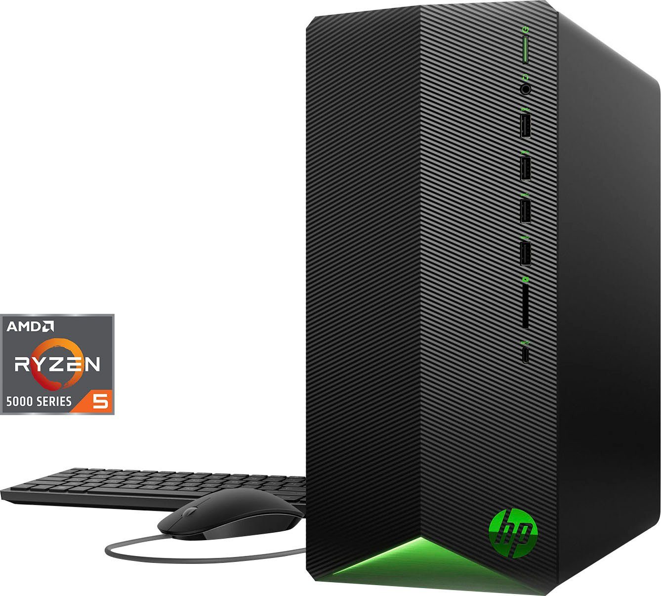 HP Pavilion TG01-2217ng Gaming-PC (AMD Ryzen 5 5600G, GTX 1650 SUPER, 16 GB  RAM, 512 GB SSD, Luftkühlung)