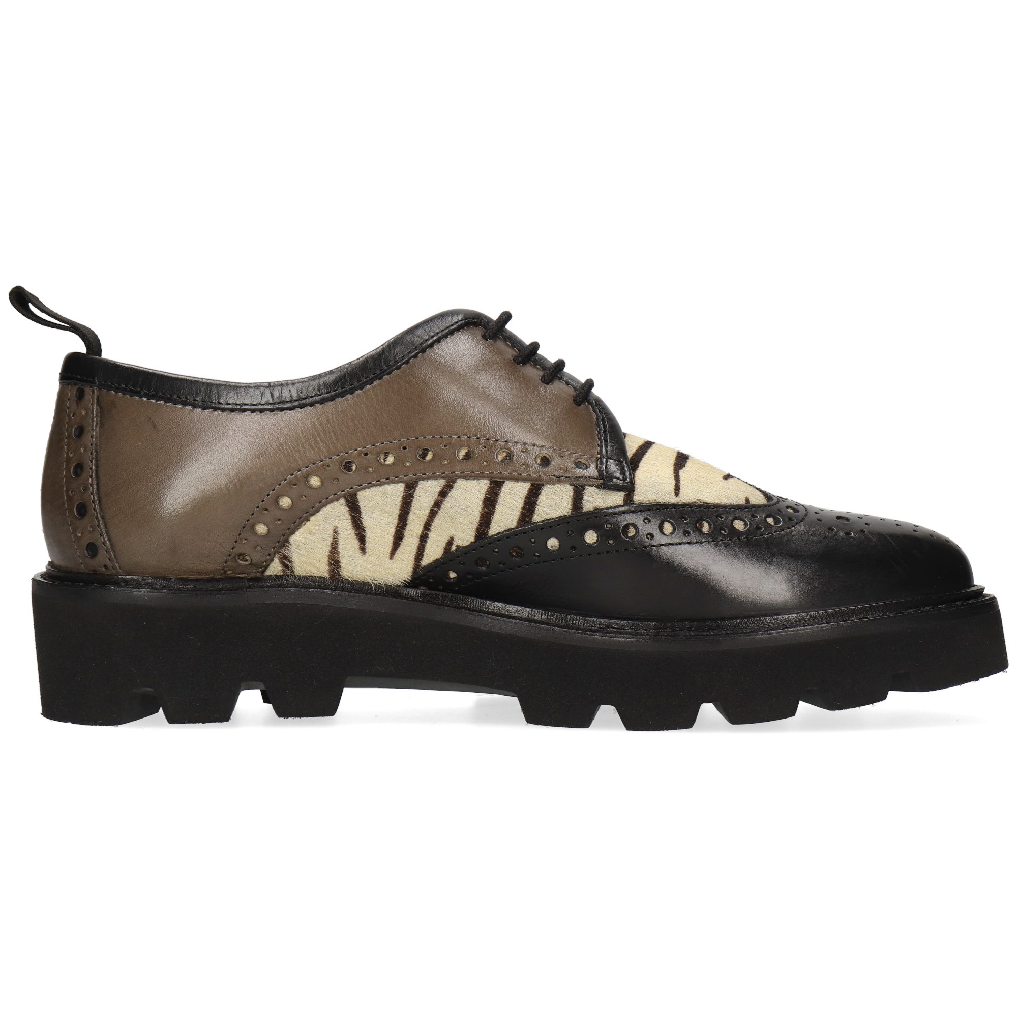 Melvin & Hamilton Selina 84 Leder-Derby Schuhe für Damen Schnürschuh Plateausohlen, Echtes Leder, Vegetabile Gerbung
