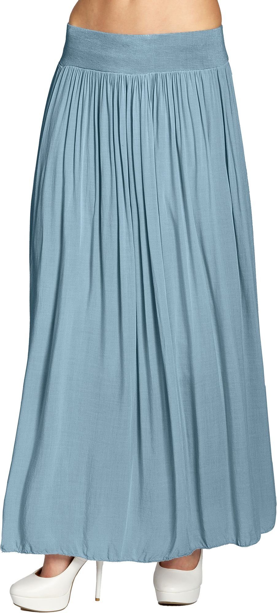 Caspar Faltenrock RO034 leichter langer eleganter günstig online kaufen