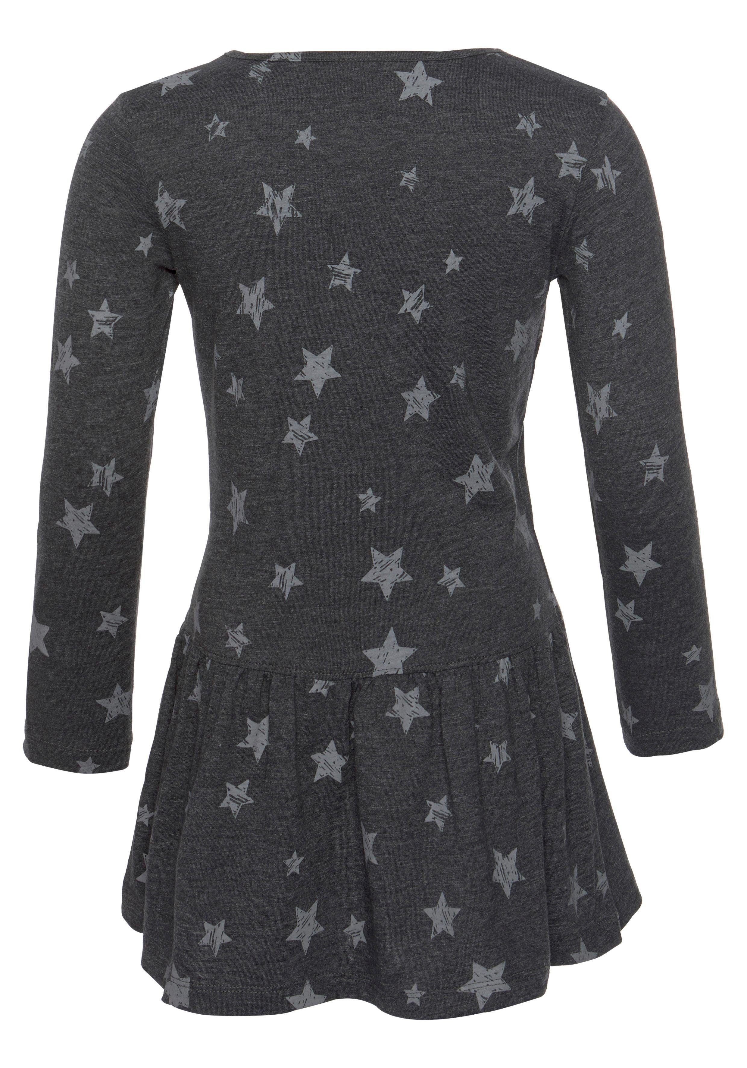KIDSWORLD Jerseykleid Kleid mit Pailletten Shirtkleid mit süßer Paillettenapplikation