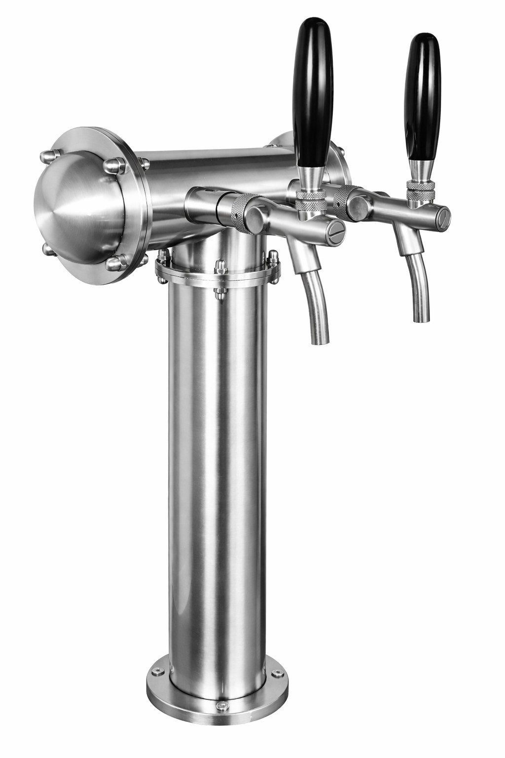 GASTROBEDARF WESTERBARKEY Zapfhahn Beer Tower "Mr. T" Chrom Poliert 2 leitig