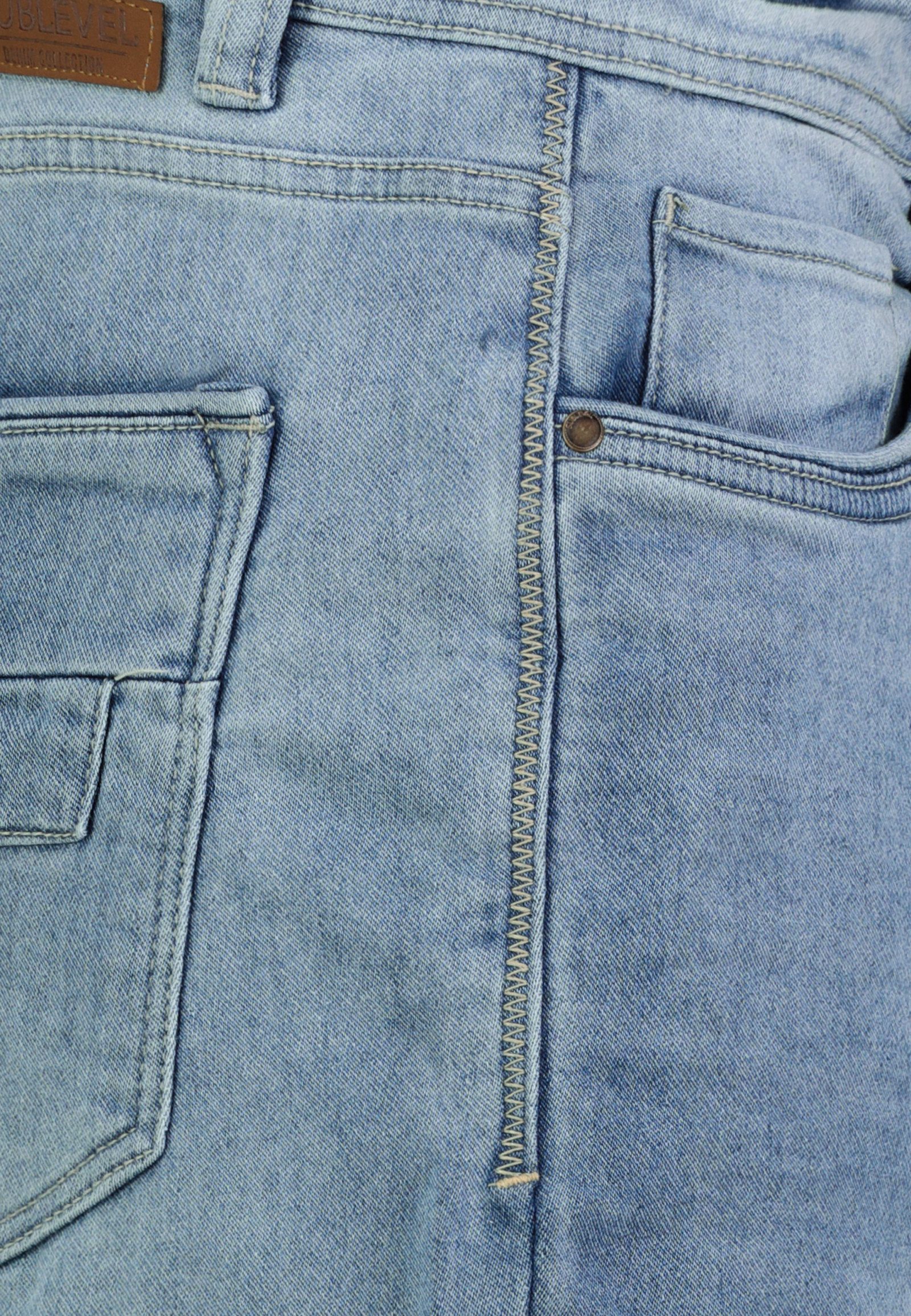 SUBLEVEL Bermudas Herren Jeans Shorts Denim kurze Hose Bermuda Freizeit 5 Pocket Sommer