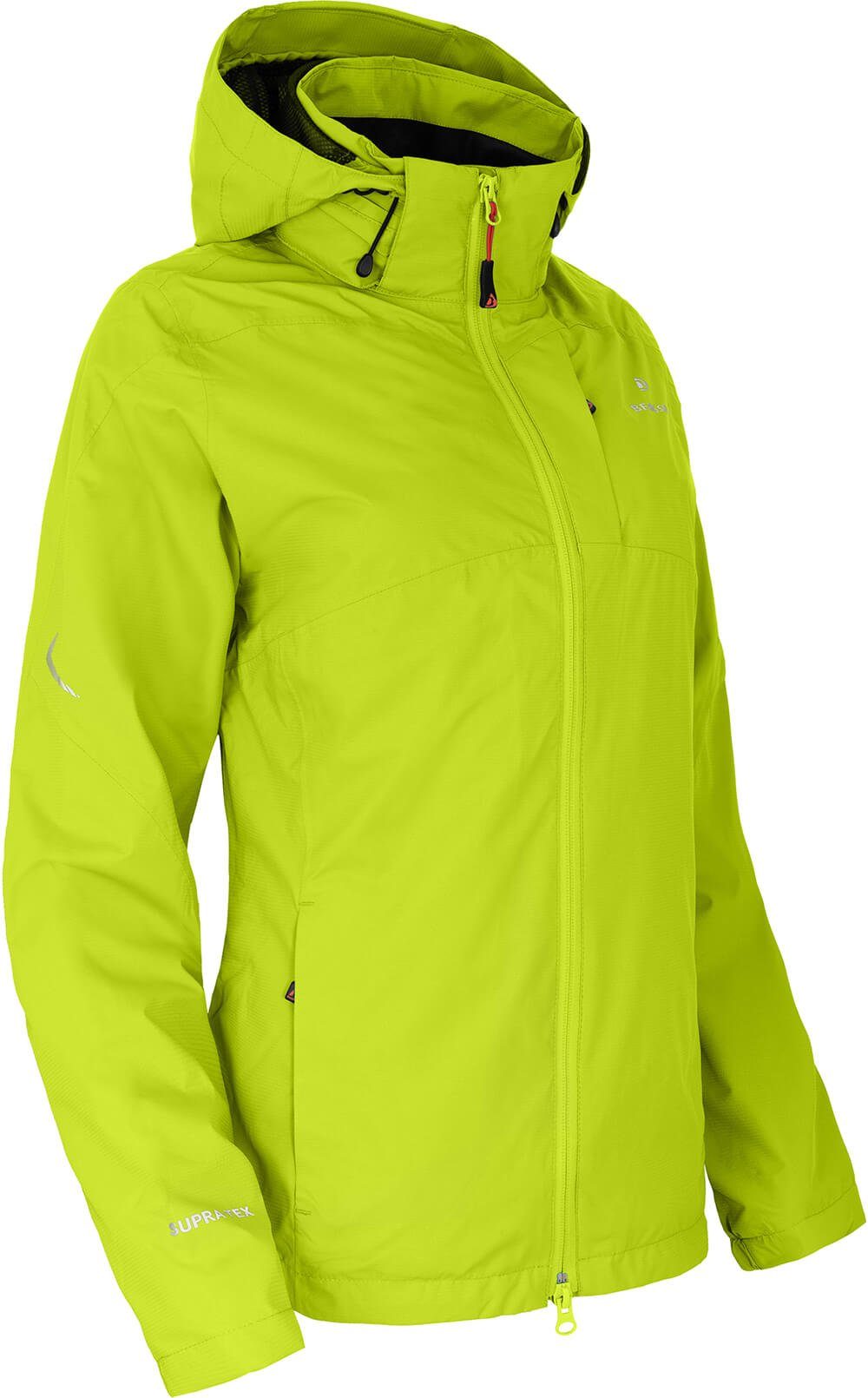 Bergson Outdoorjacke VALDIVIA Damen Rad-Regenjacke, Netzfutter, 12000 mm Wassersäule, Normalgrößen