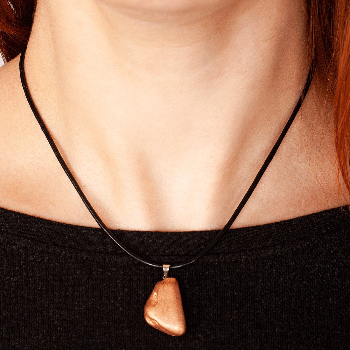 Kette mit Anhänger Halskette Kupfer-Nugget. günstig online kaufen