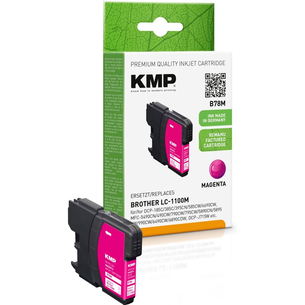 KMP B78M Tintenpatrone kompatibel m. Brother Tintenpatrone