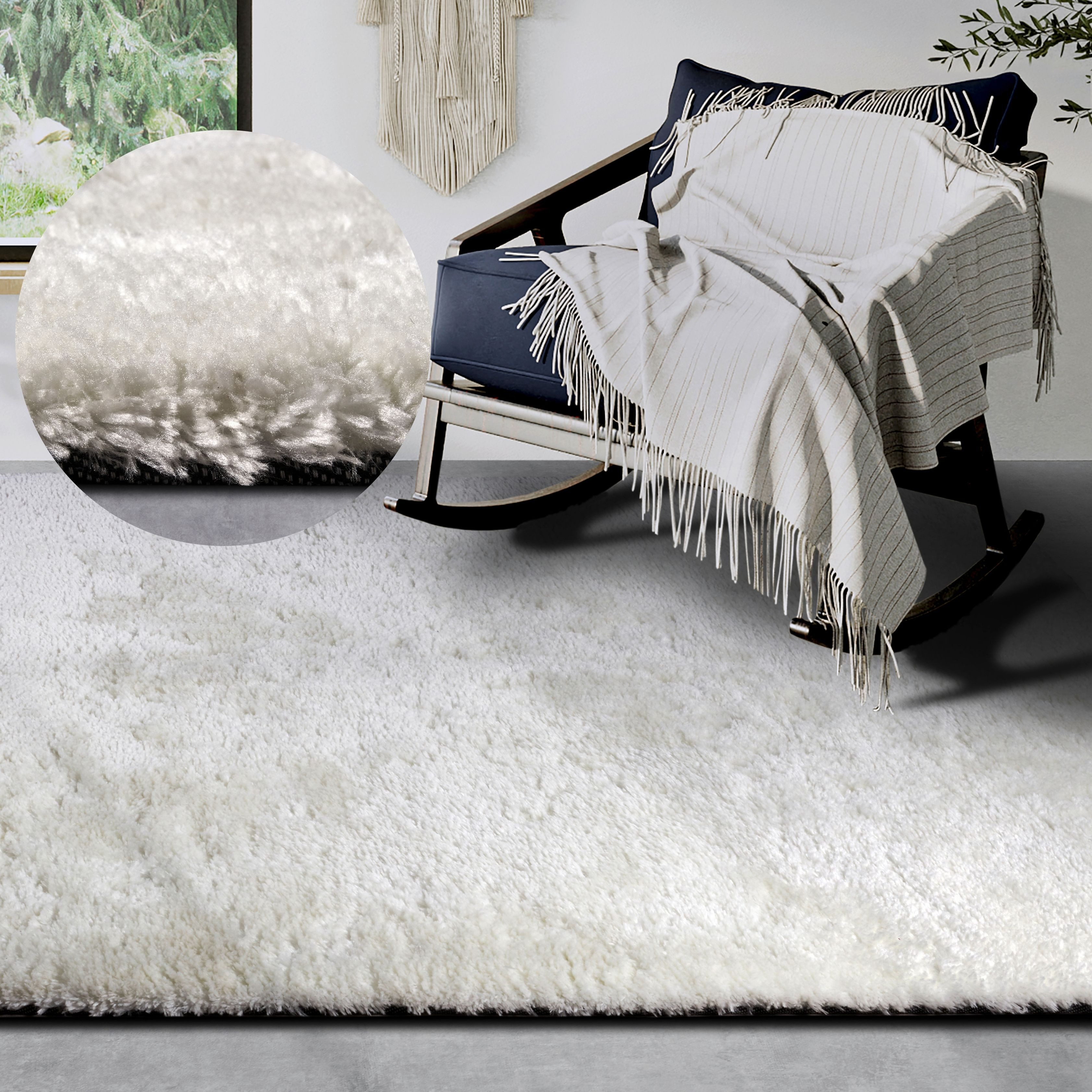 HANSE Home Hochflor-Teppich "Olaf" rechteckig 38 mm Höhe Langflor, Shaggy, günstig online kaufen