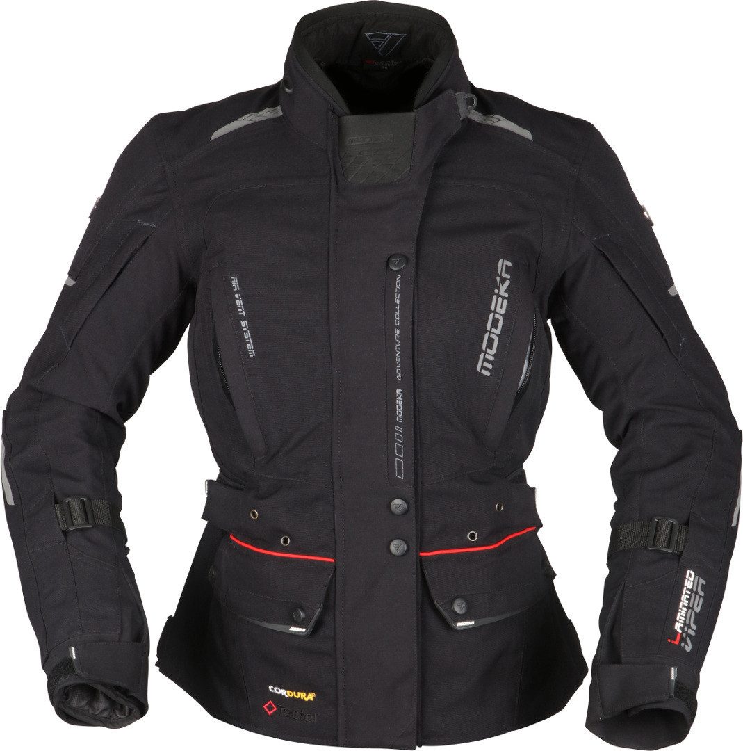 Modeka Motorradjacke Viper LT Damen Motorrad Textiljacke herausnehmbares Innenfutter,wasserdicht