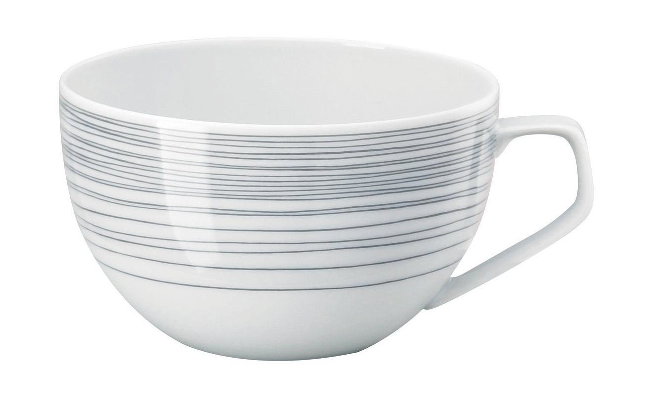 Rosenthal Tasse TAC Gropius Stripes 2.0 Kombi-Obertasse 0,3 l, Porzellan, Tassen
