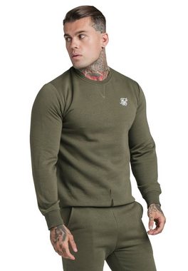 Siksilk Sweater SikSilk Crewneck Herren CREW SWEATER SS-18904 Khaki