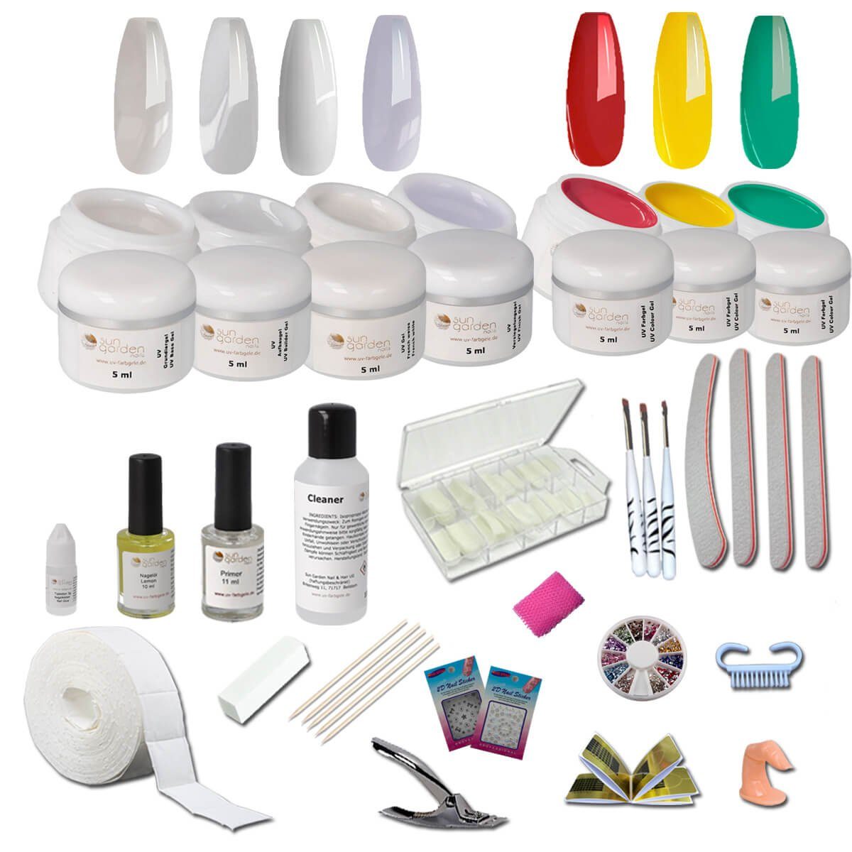 Sun Garden Nails Nagellack-Set Nagelstudio Nail Set ohne UV Gerät "Galaxy"
