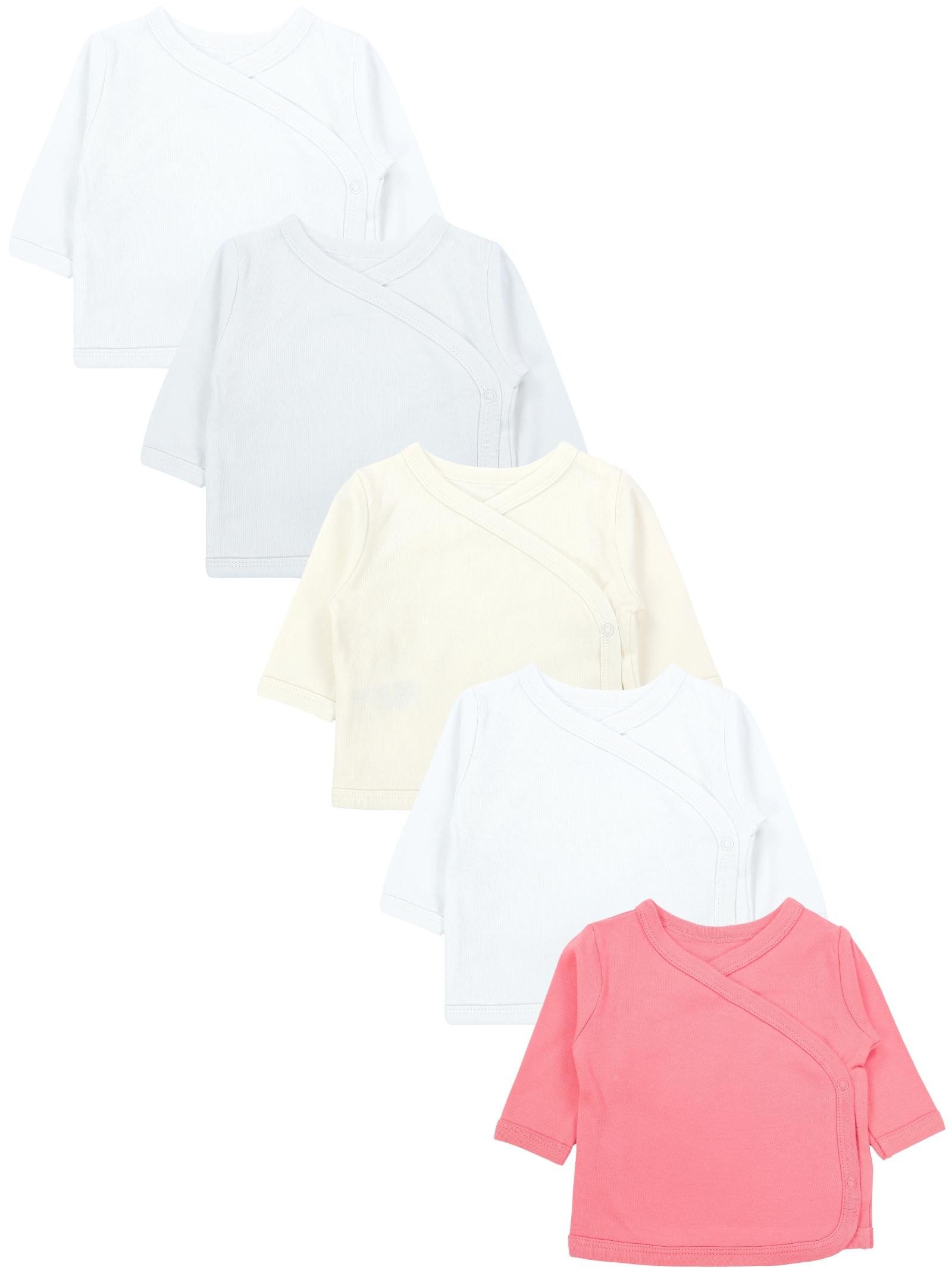 TupTam Wickelshirt TupTam Baby Mädchen Langarm Wickelshirt Baumwolle 5er Set