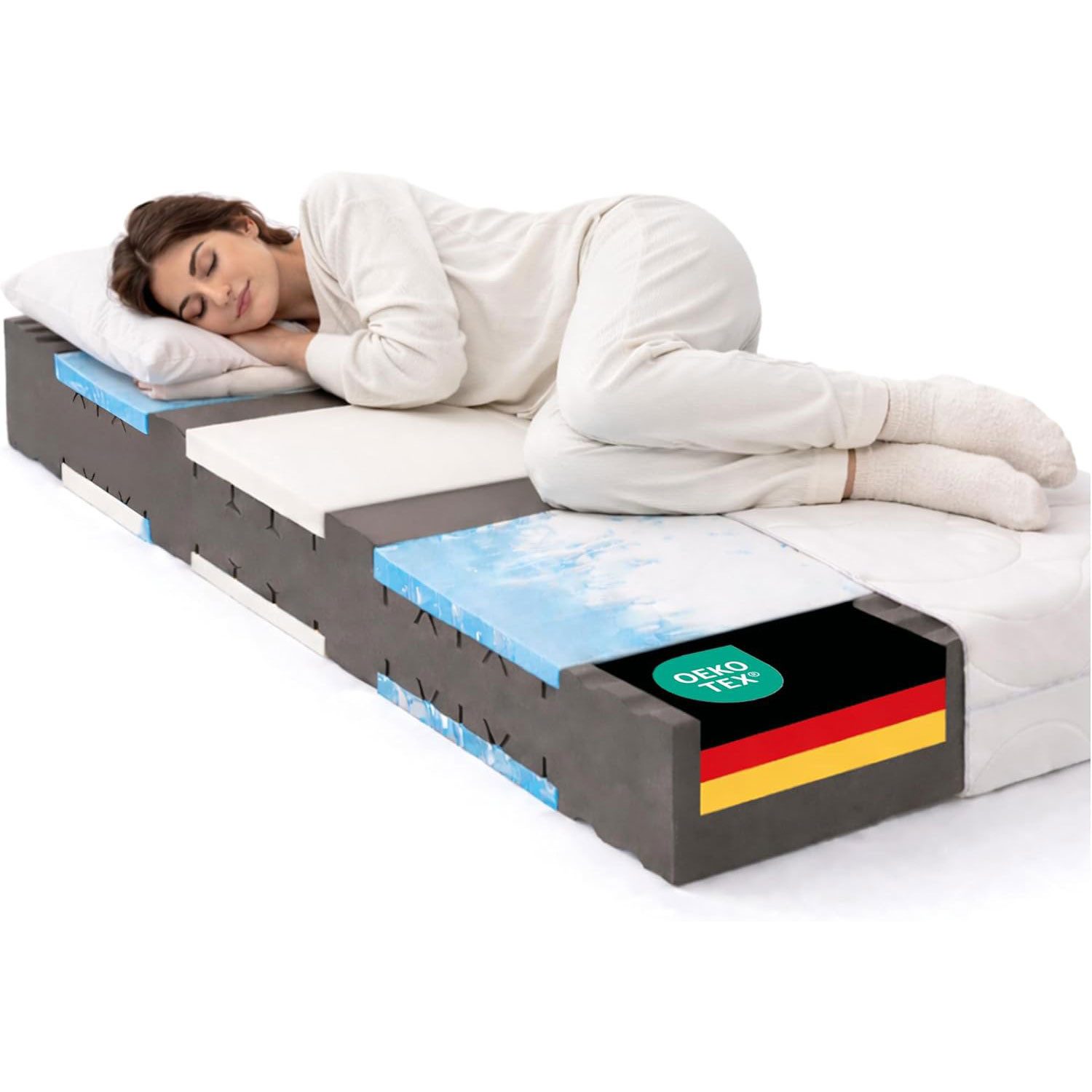 Komfortschaummatratze Vision Top, Beco, 22 cm hoch, Stiftung Warentest “GUT”, optimal für Seiten- & Rückenschläfer