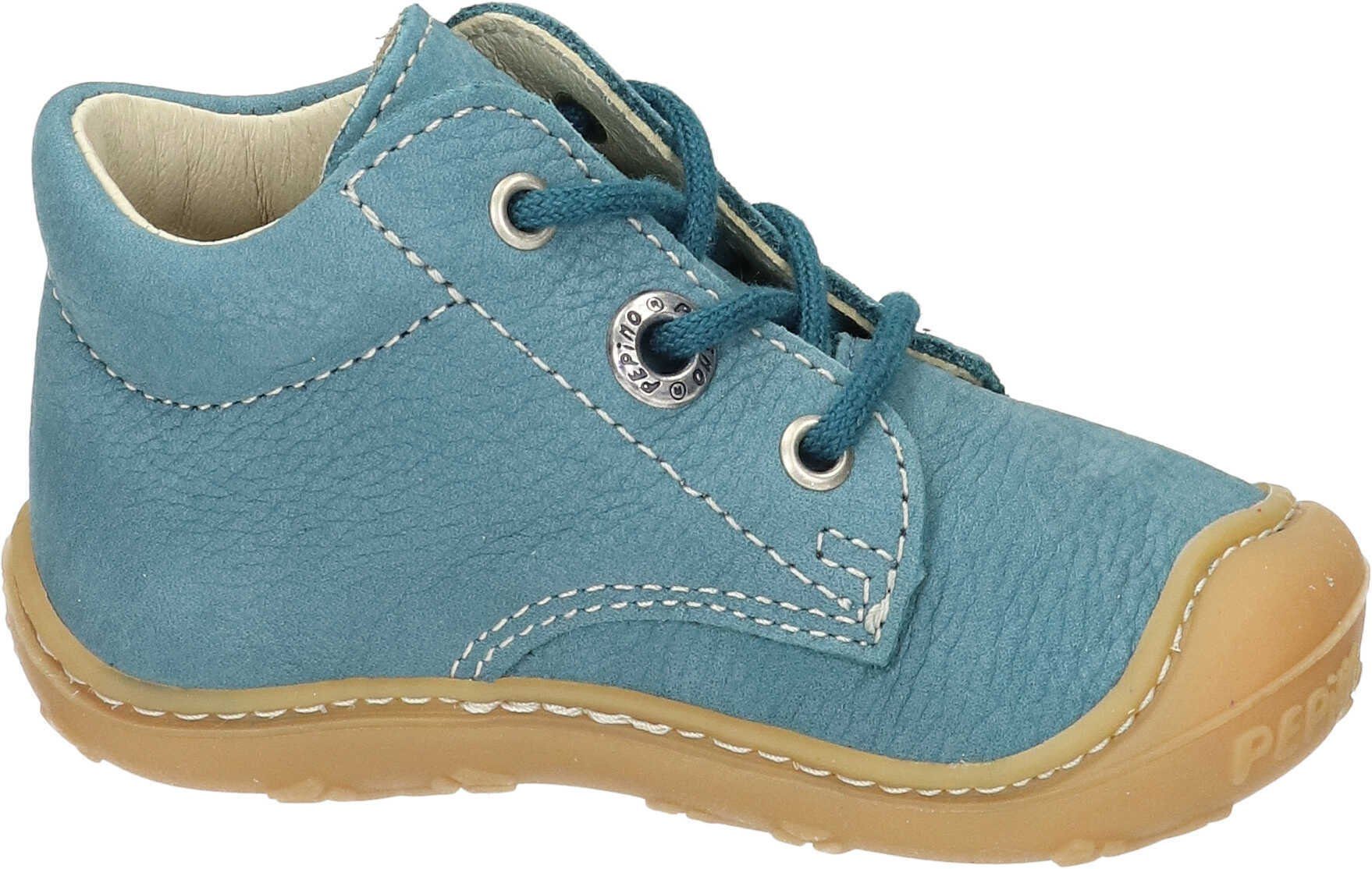 hellblau echtem aus Schnürschuh Schnürer Pepino Leder