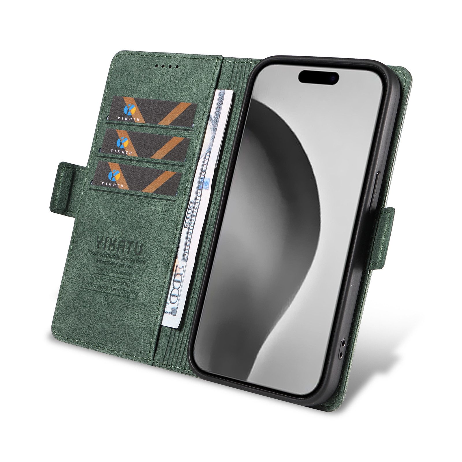 trends for living Handyhülle Handy Hülle Tasche für iPhone Modelle Flip Case Cover Leder