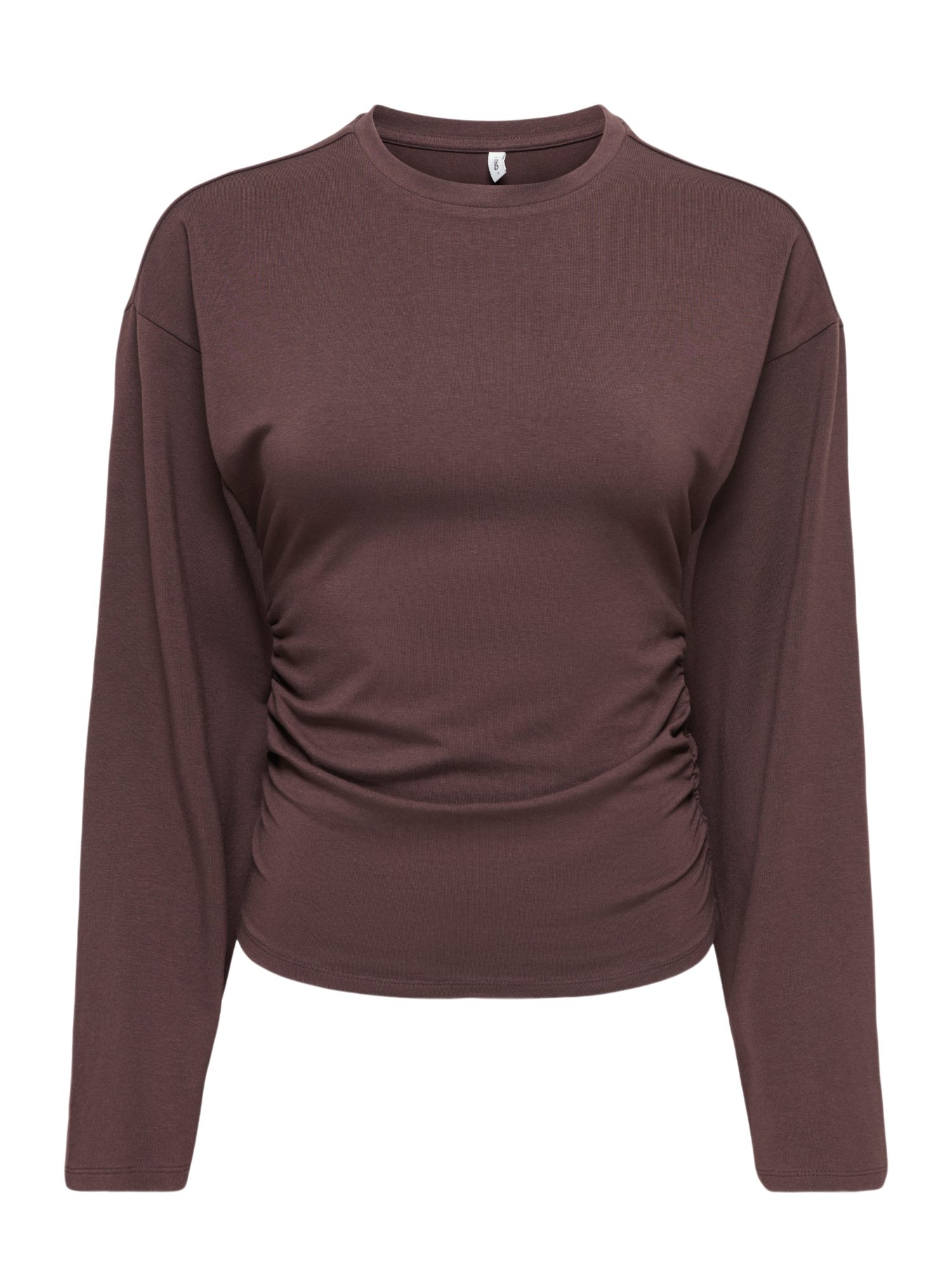 ONLY Hemdbluse 2027 5_FALL2 braun,Casual,Modal,Unifarben,Rundhals,Langarm,Regular Fit