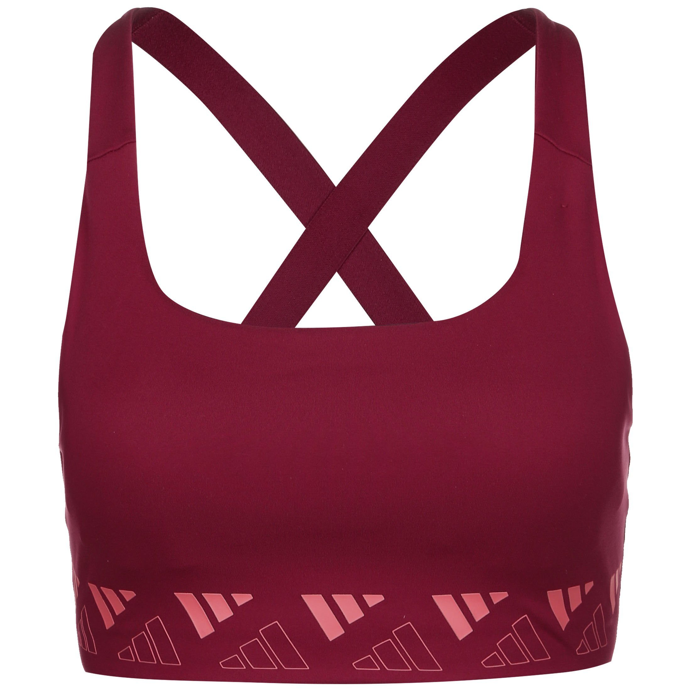 Damen weinrot / B Sport-BH rosa Training Performance 4 Sport-BH Designed 3 adidas Logo