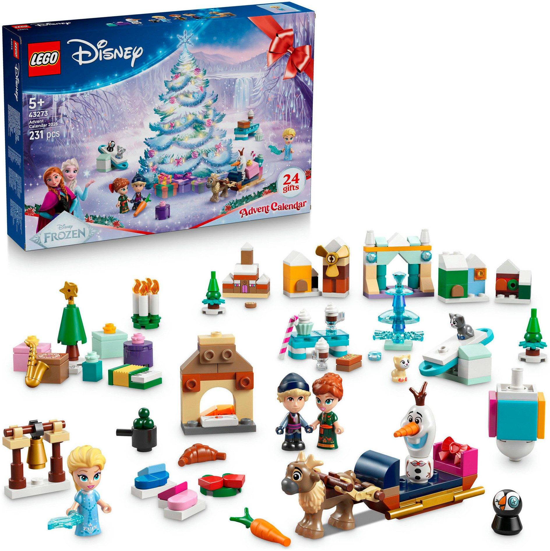 LEGO® Spielzeug-Adventskalender Spielbausteine, (43273), LEGO Disney günstig online kaufen