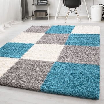 Teppich Hochflor Teppich Lux Türkis, Teppich Boss, rechteckig, Höhe: 30 mm