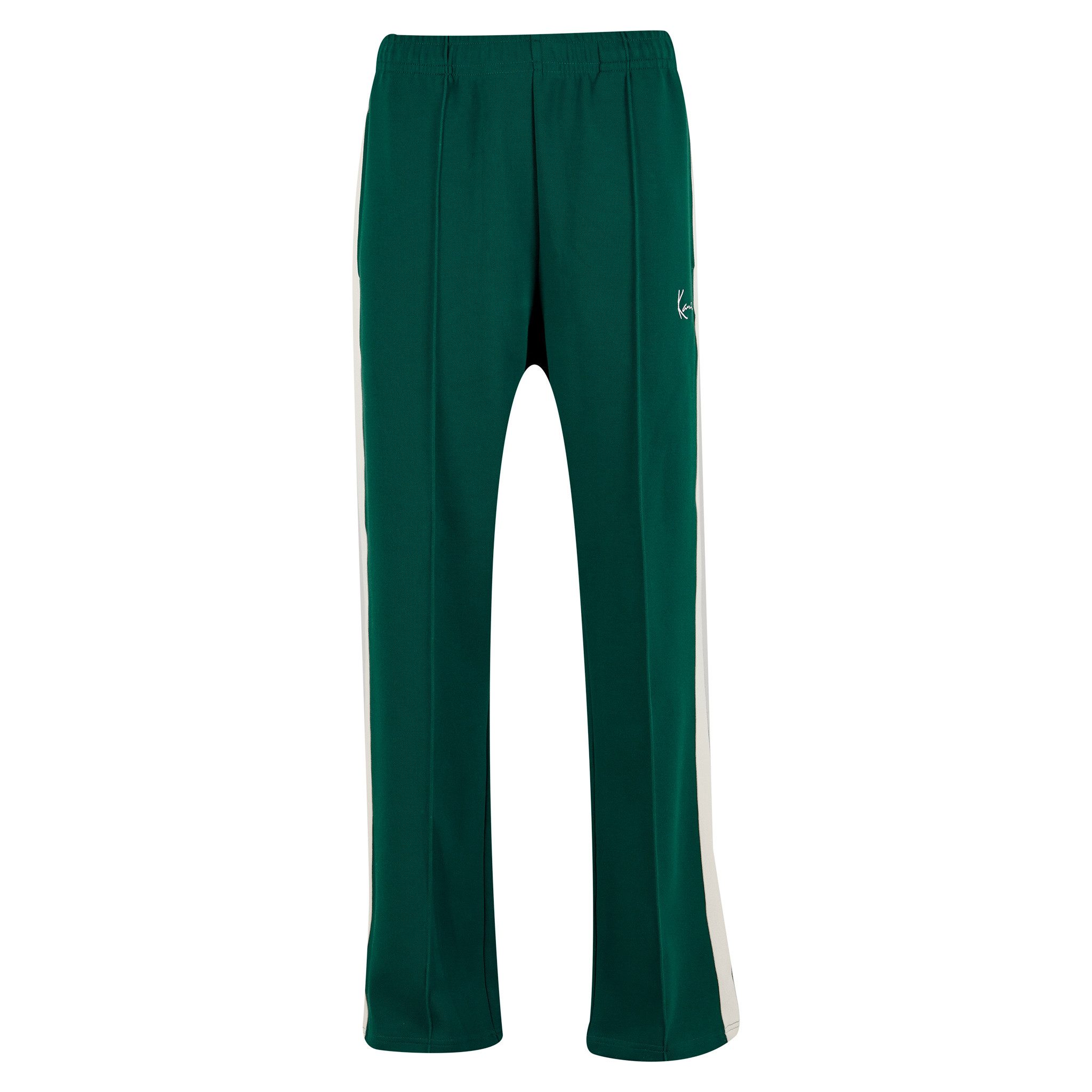 Karl Kani Trainingshose Signature Sidestripe Pique Trackpants mit zwei seitlichen Einschubtaschen
