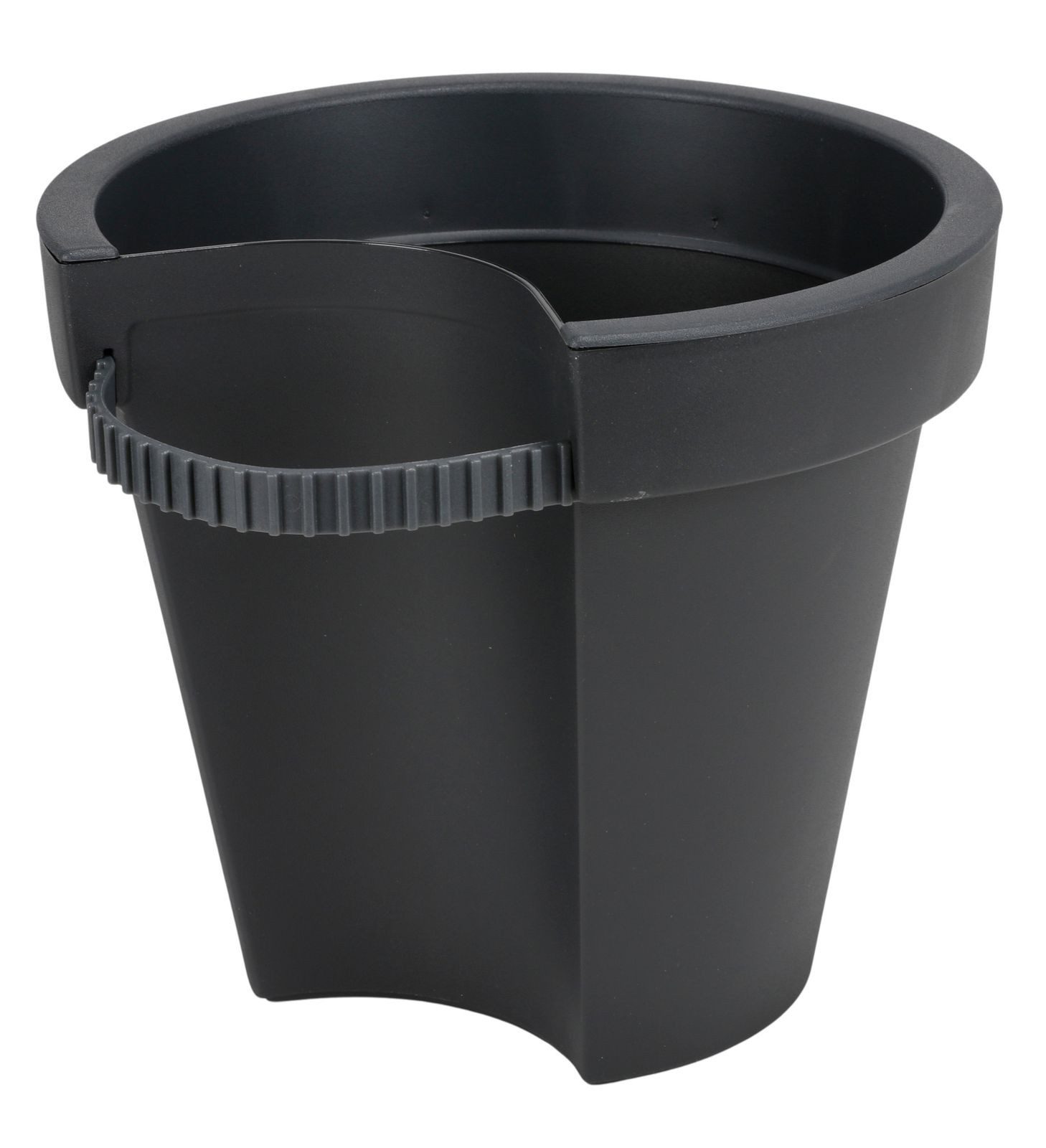 Jelenia Plast Pflanzkübel Regenrohr-Pflanztopf schwarz Fallrohr Blumentopf Pflanzengefäß Garten