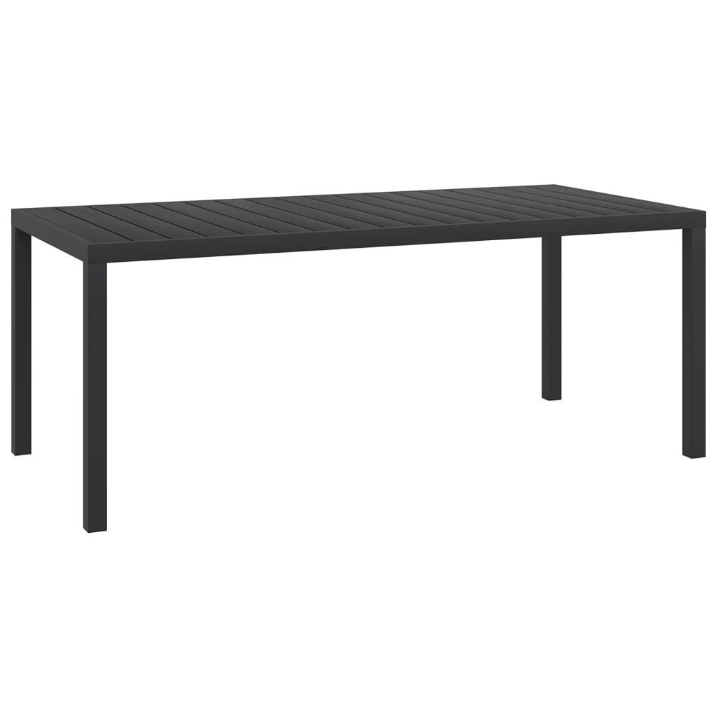 vidaXL Gartentisch Garten-Esstisch WPC Aluminium 185 günstig online kaufen