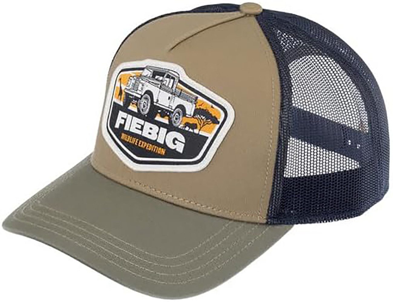 Fiebig Trucker Cap Wildlife Expedition, Baseballcap mit Aufnäher, mit Mesh