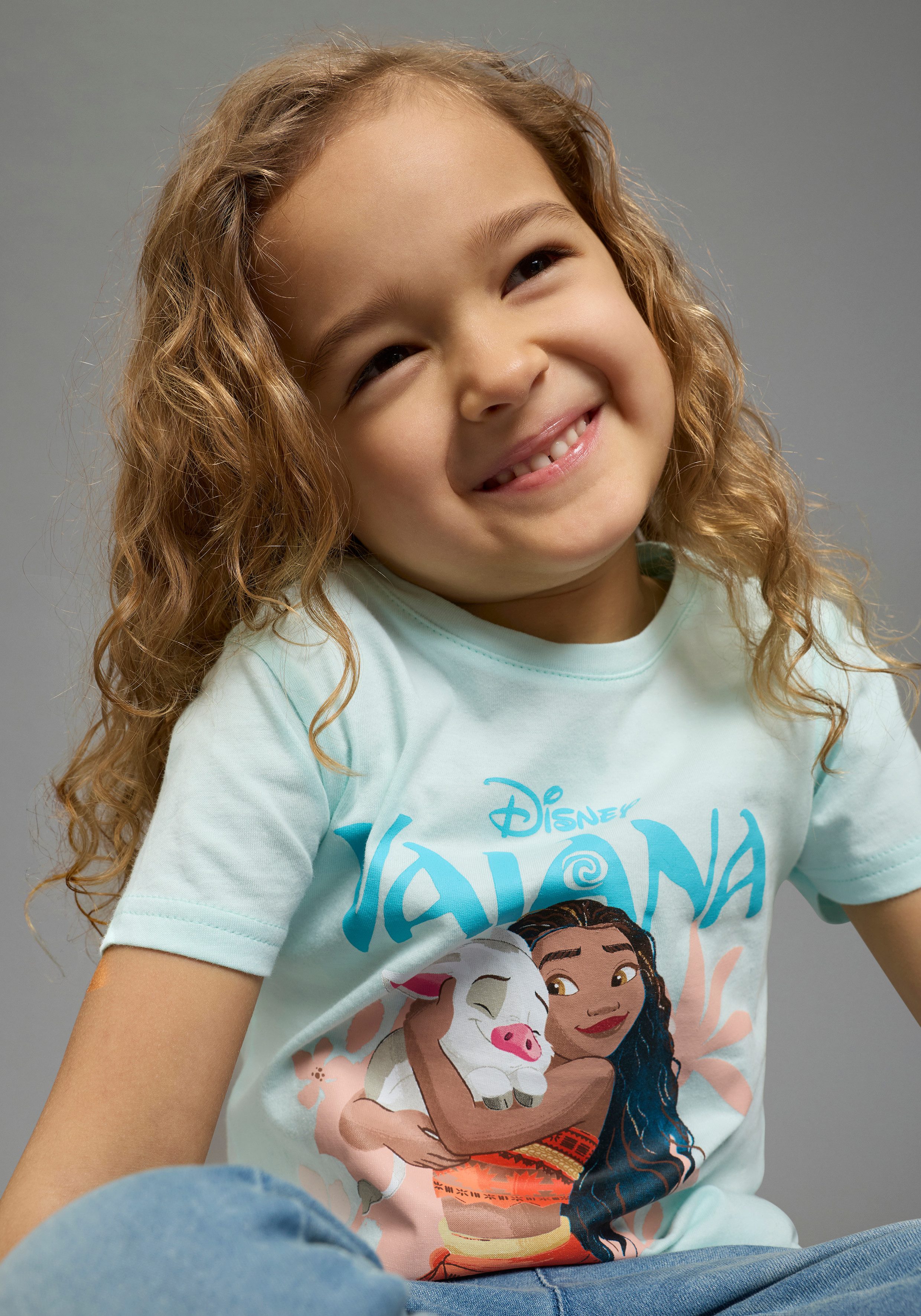 KIDSWORLD T-Shirt VAIANA - Disney Shirt für Mädchen, normale Passform, Kurzarm, aus Baumwolle