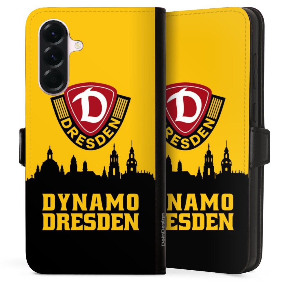 DeinDesign Handyhülle SG Dynamo Dresden Skyline SGD Dynamo Silhouette Dresden, Samsung Galaxy A56 5G Hülle Handy Flip Case Wallet Cover