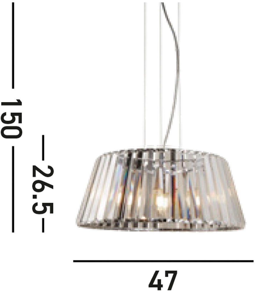 Searchlight Hängeleuchte Hängeleuchte Tiara, 5-flammig, ohne Leuchtmittel, Glamourös