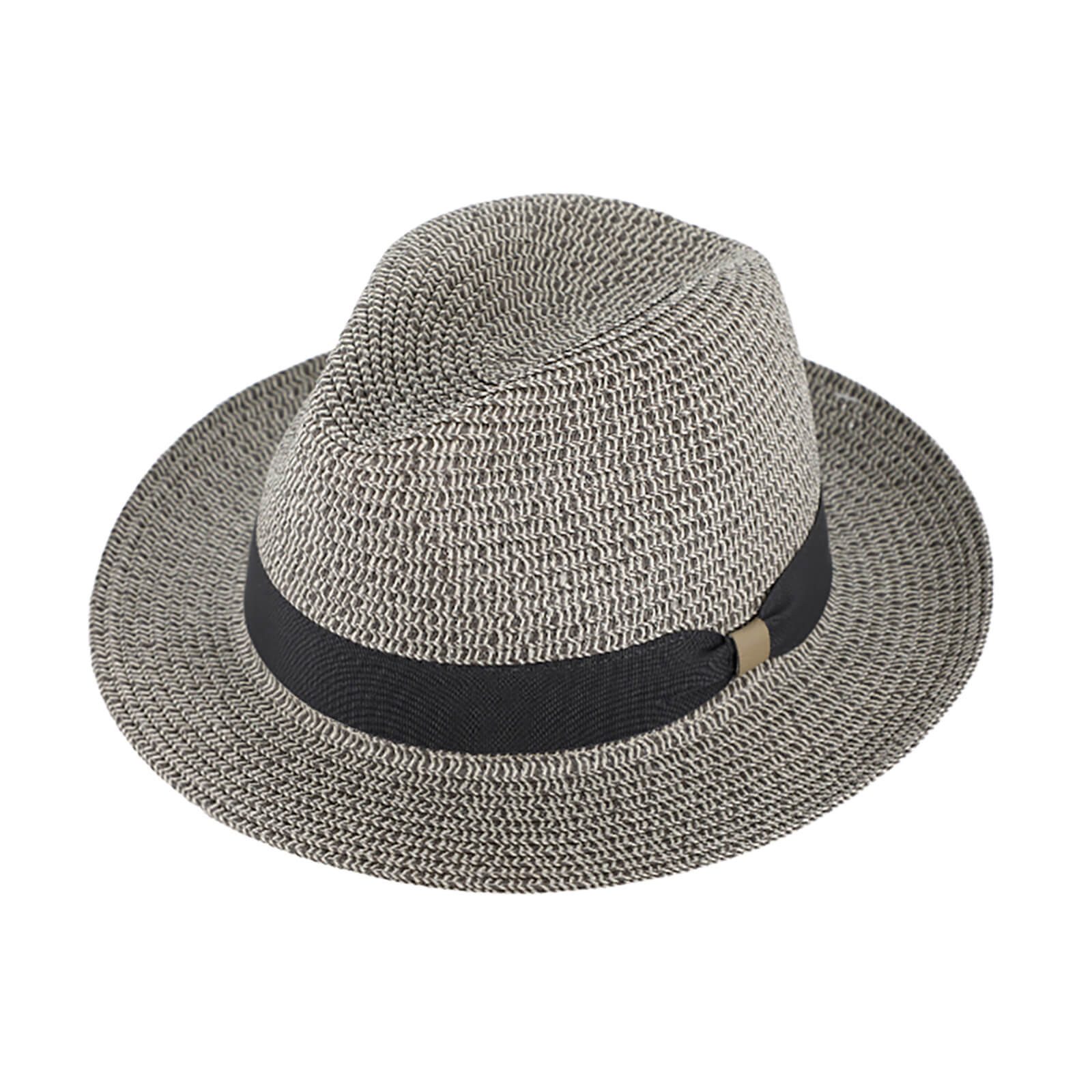 Fiebig Sonnenhut Papierhut Traveller mit Ripsband und PU-Detail