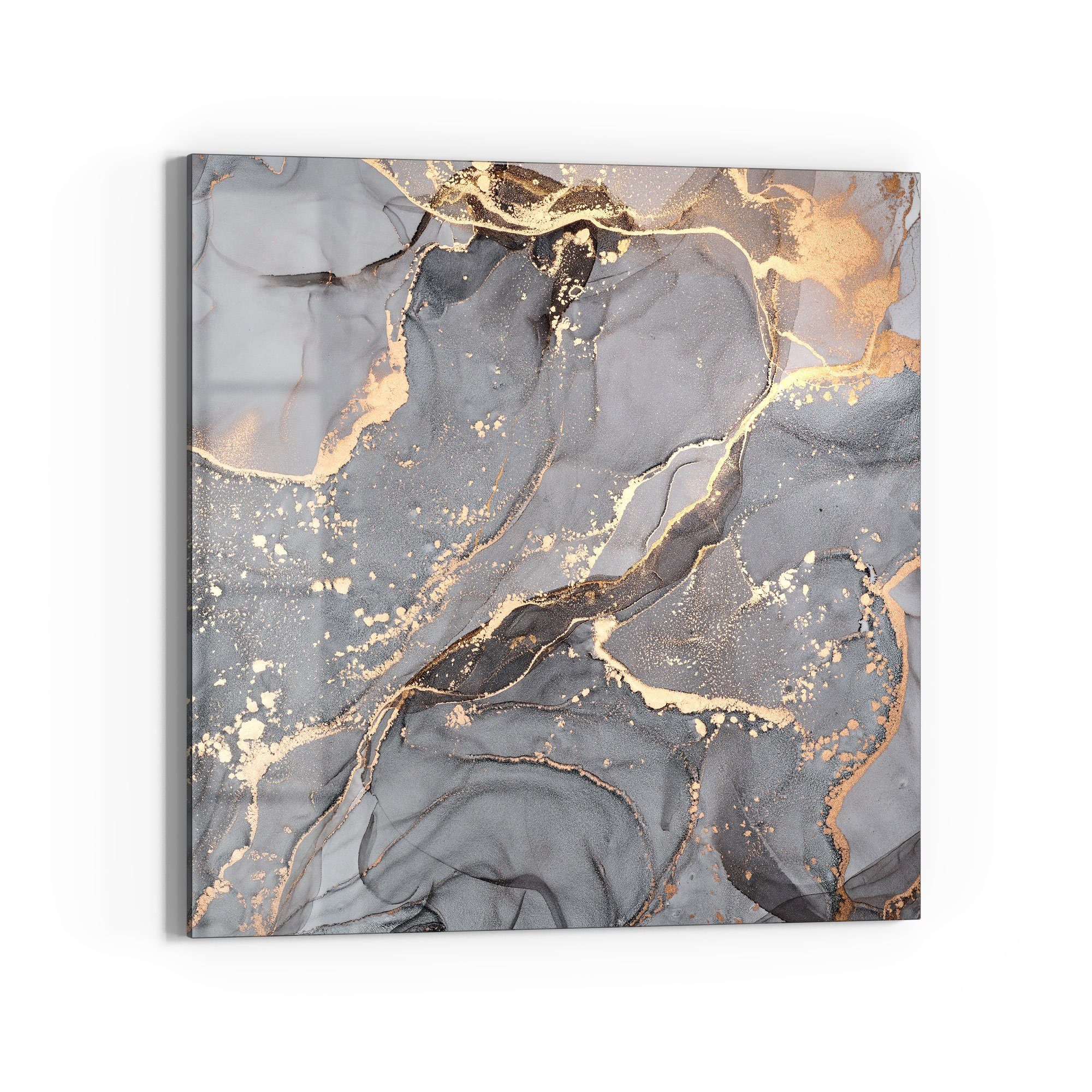 DEQORI Magnettafel 'Elegantes Marmormuster', Whiteboard Pinnwand beschreibbar