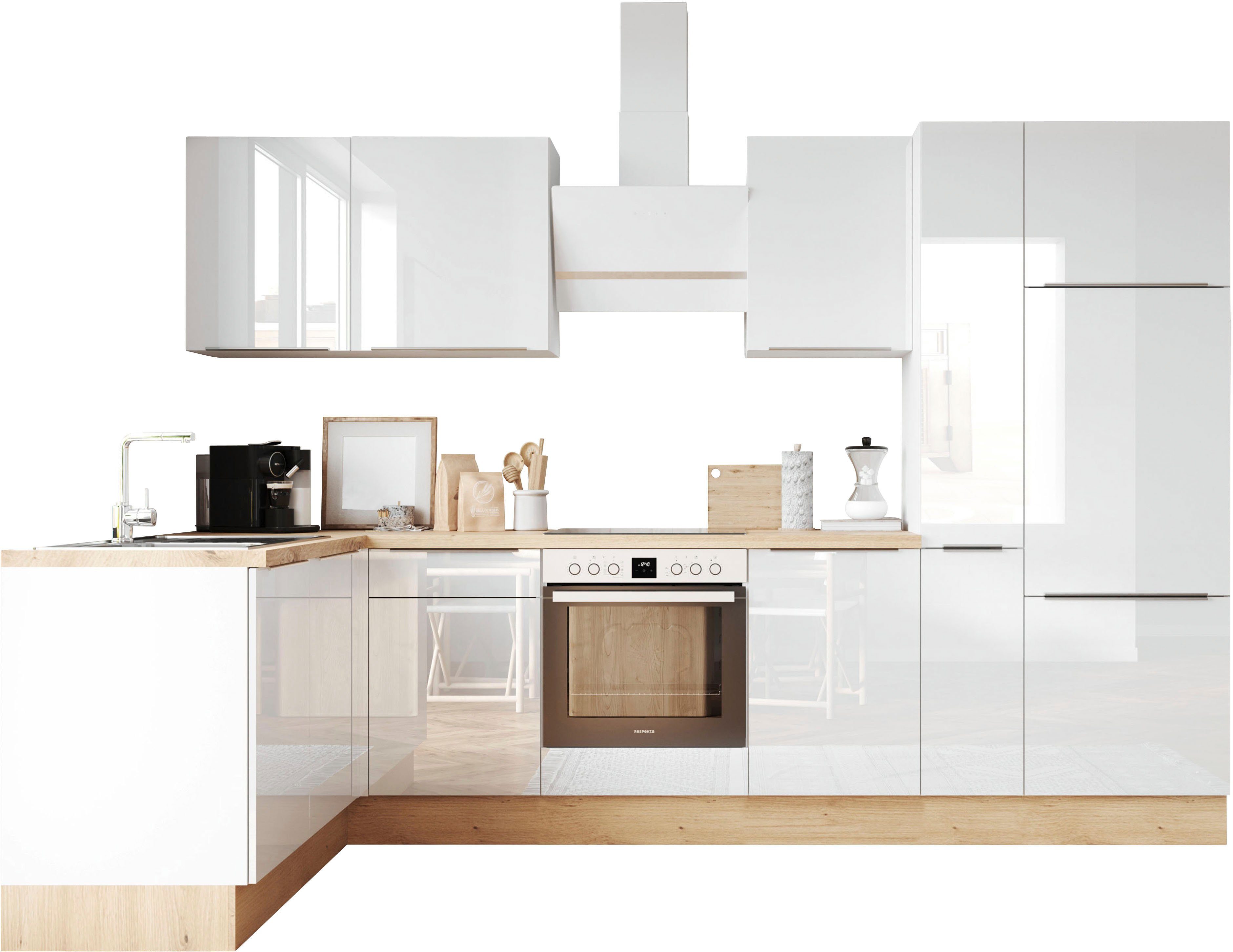 Front: Weiß Hochglanz | Korpus: Weiß