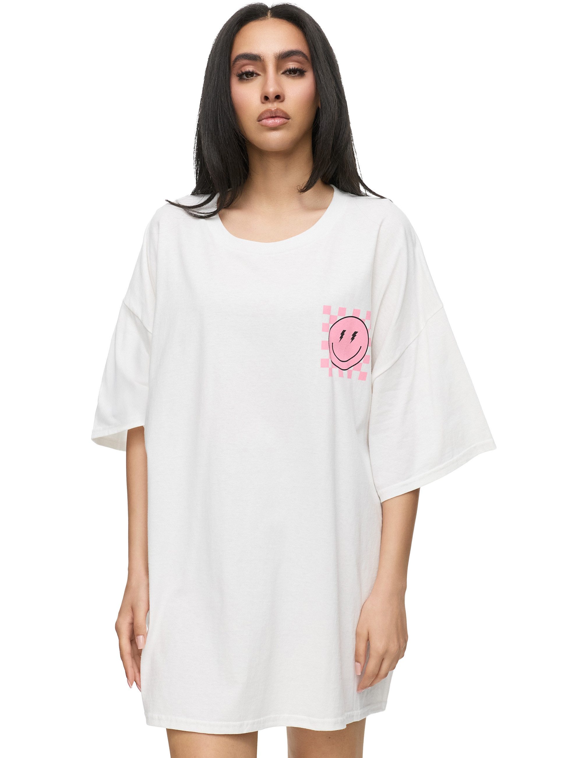 Worldclassca T-Shirt Worldclassca Oversized Print SMILE HAPPY T-Shirt Somme günstig online kaufen