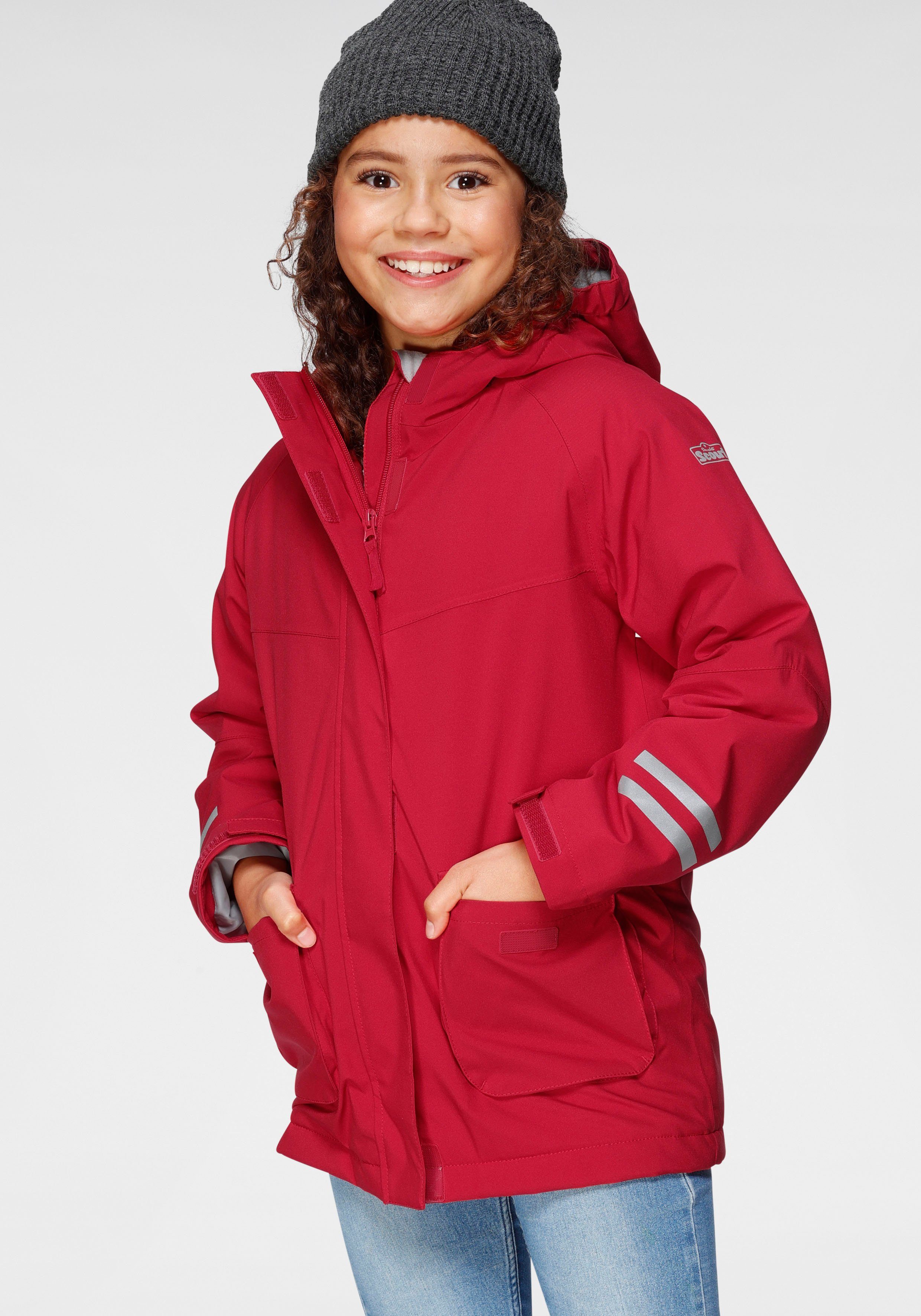 Streifen optisches Funktionsjacke rot in durch Scout Highlight reflektierende FLASH